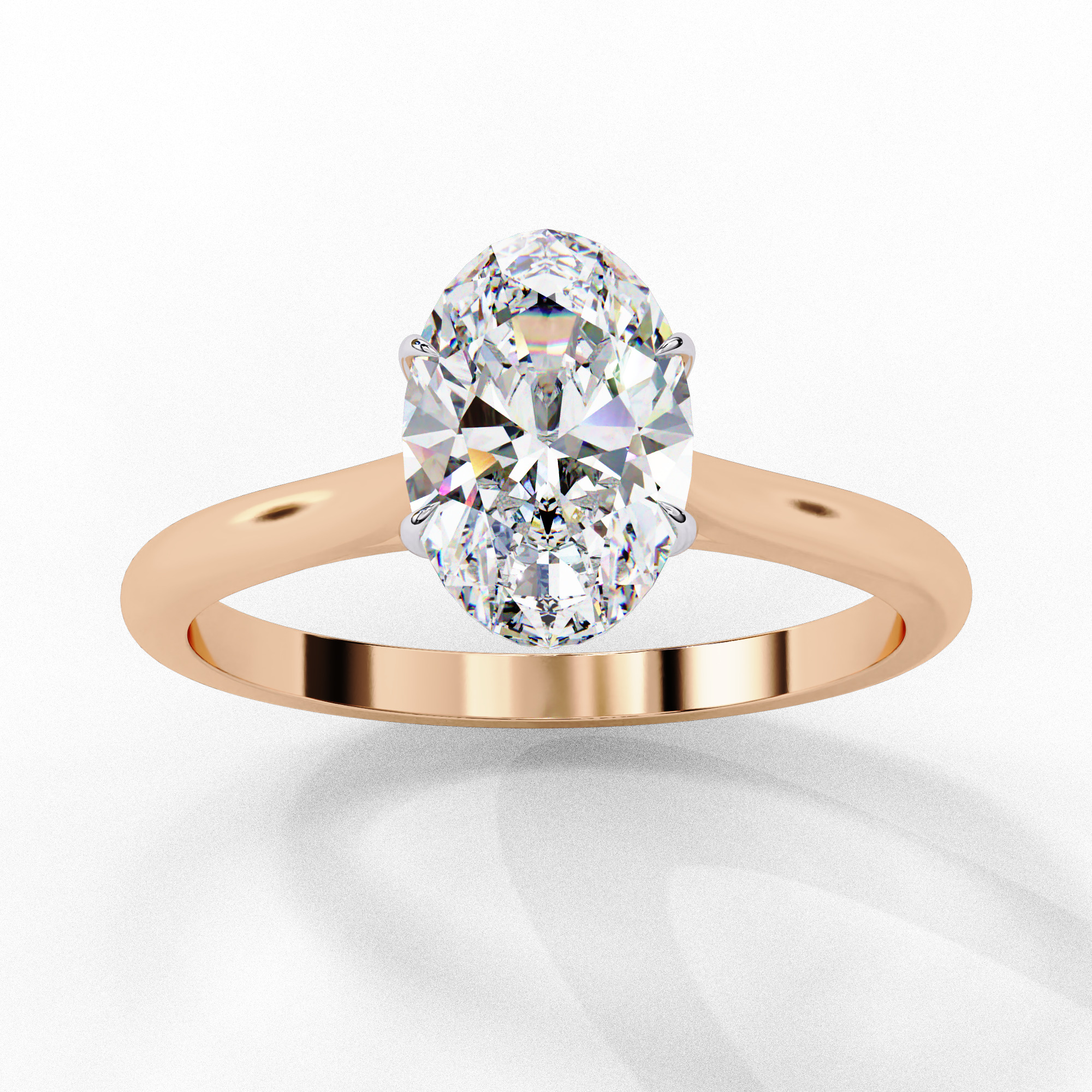Mono Diamond Solitaire Ring 360 animation renders 3dm stl 3D print model_8