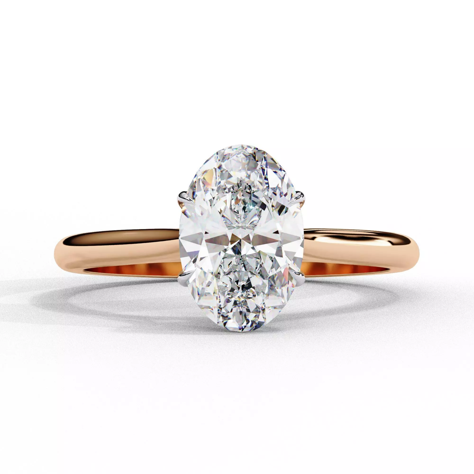 Mono Diamond Solitaire Ring 360 animation renders 3dm stl 3D print model_0