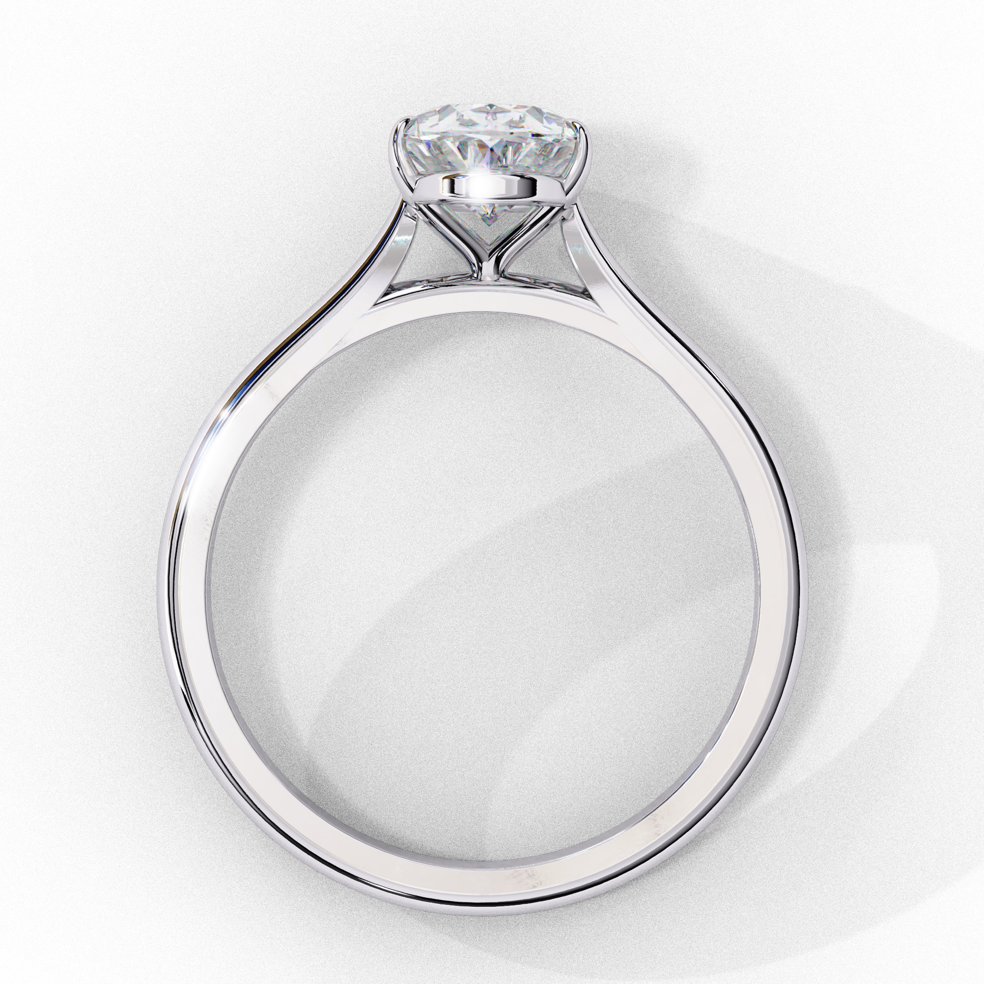 Mono Diamond Solitaire Ring 360 animation renders 3dm stl 3D print model_5