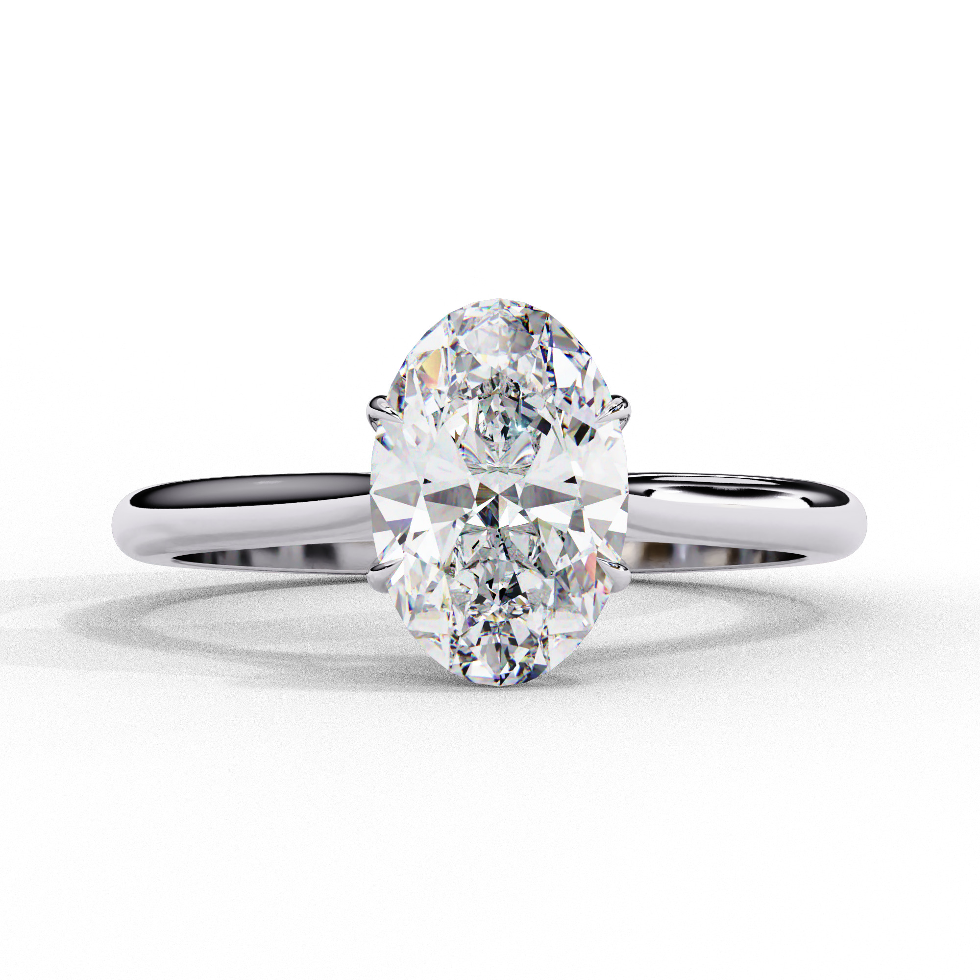 Mono Diamond Solitaire Ring 360 animation renders 3dm stl 3D print model_9