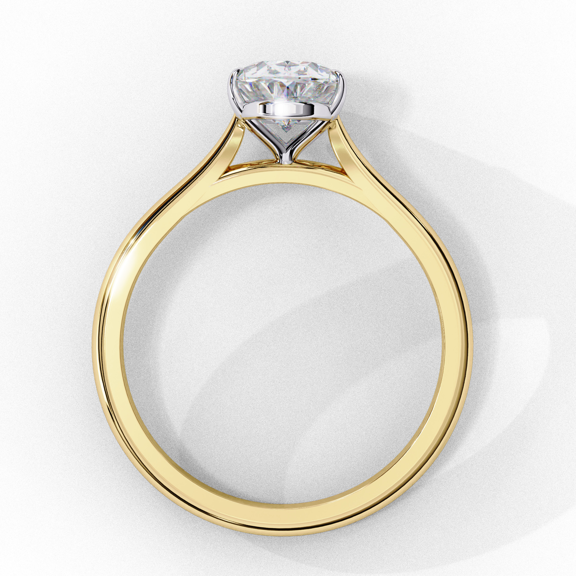 Mono Diamond Solitaire Ring 360 animation renders 3dm stl 3D print model_4
