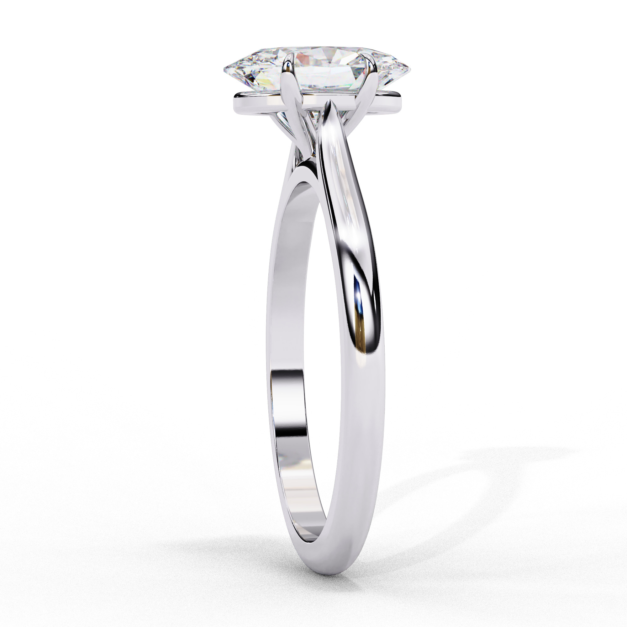 Mono Diamond Solitaire Ring 360 animation renders 3dm stl 3D print model_13