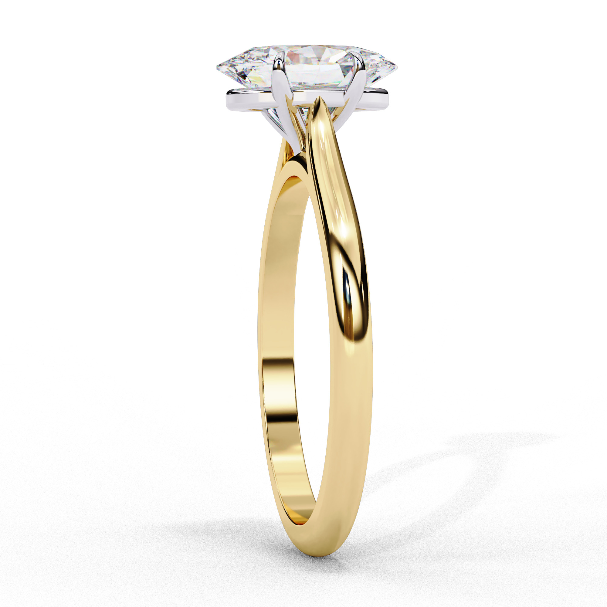 Mono Diamond Solitaire Ring 360 animation renders 3dm stl 3D print model_12