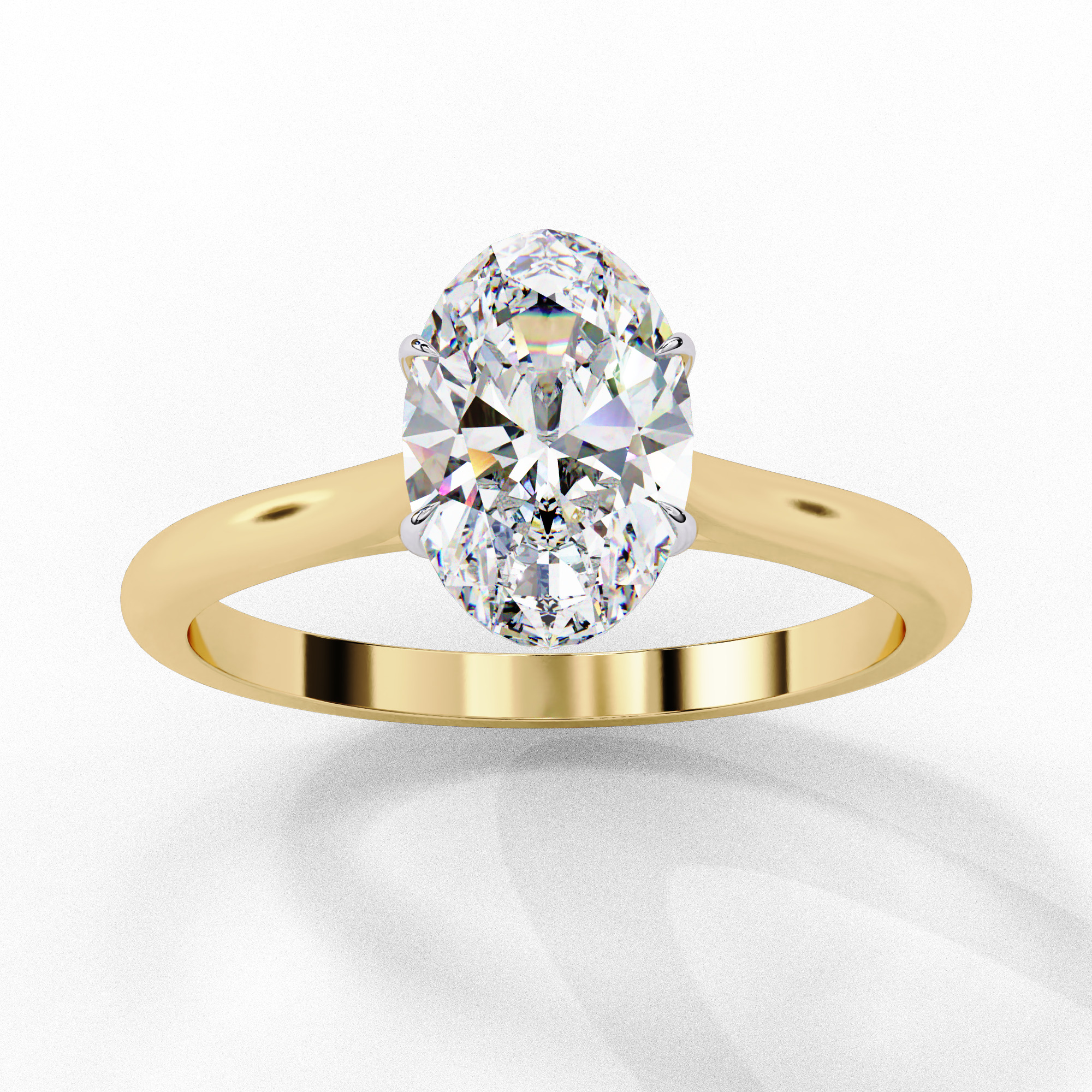 Mono Diamond Solitaire Ring 360 animation renders 3dm stl 3D print model_7