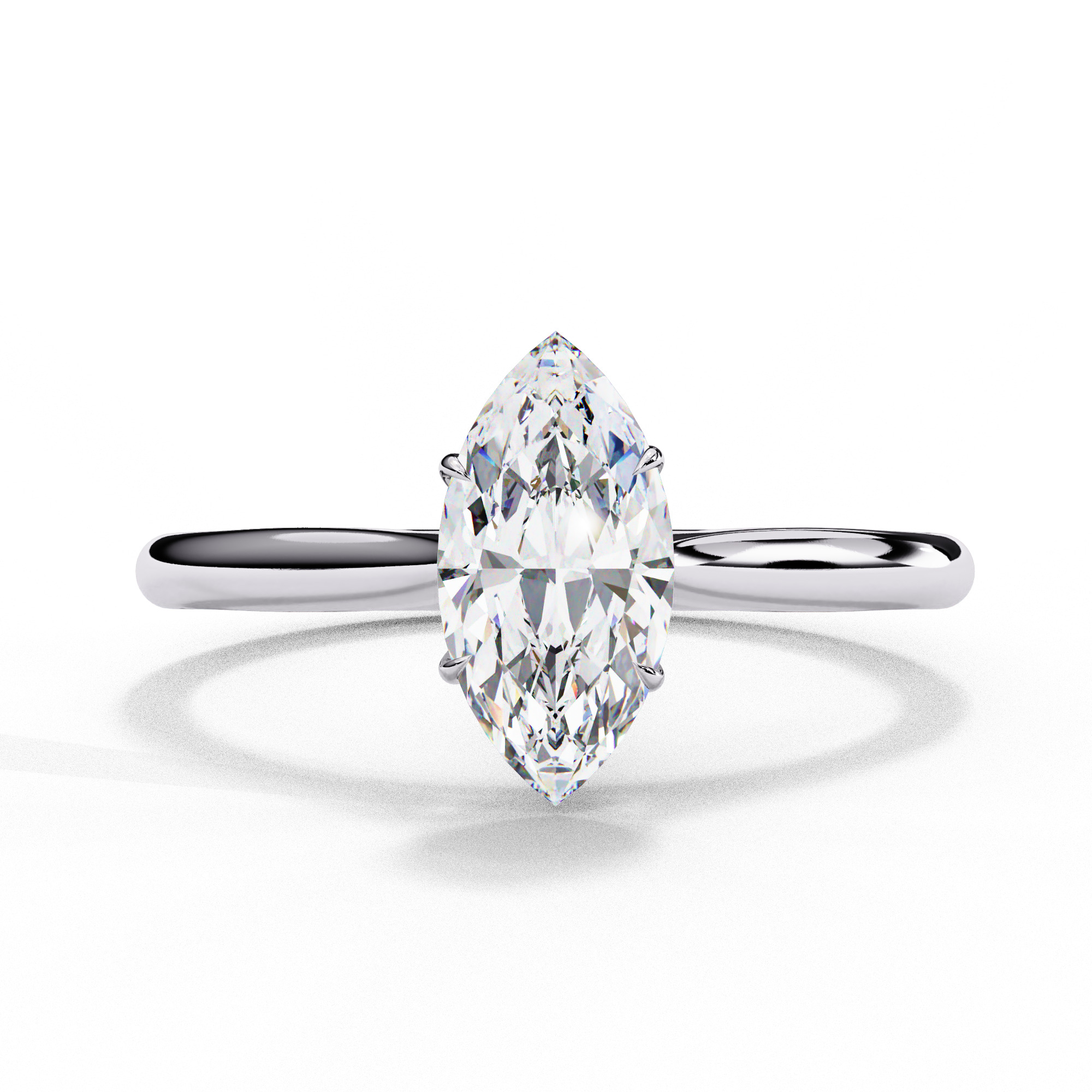 Mono Diamond Solitaire Ring 360 animation renders 3dm stl 3D print model_8