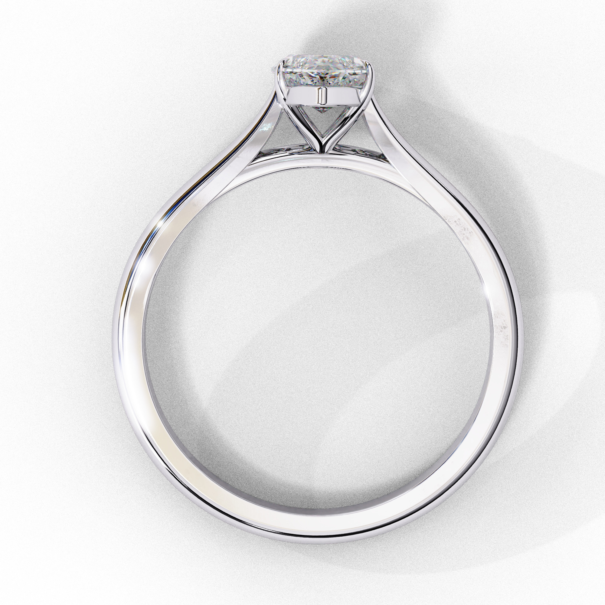 Mono Diamond Solitaire Ring 360 animation renders 3dm stl 3D print model_6