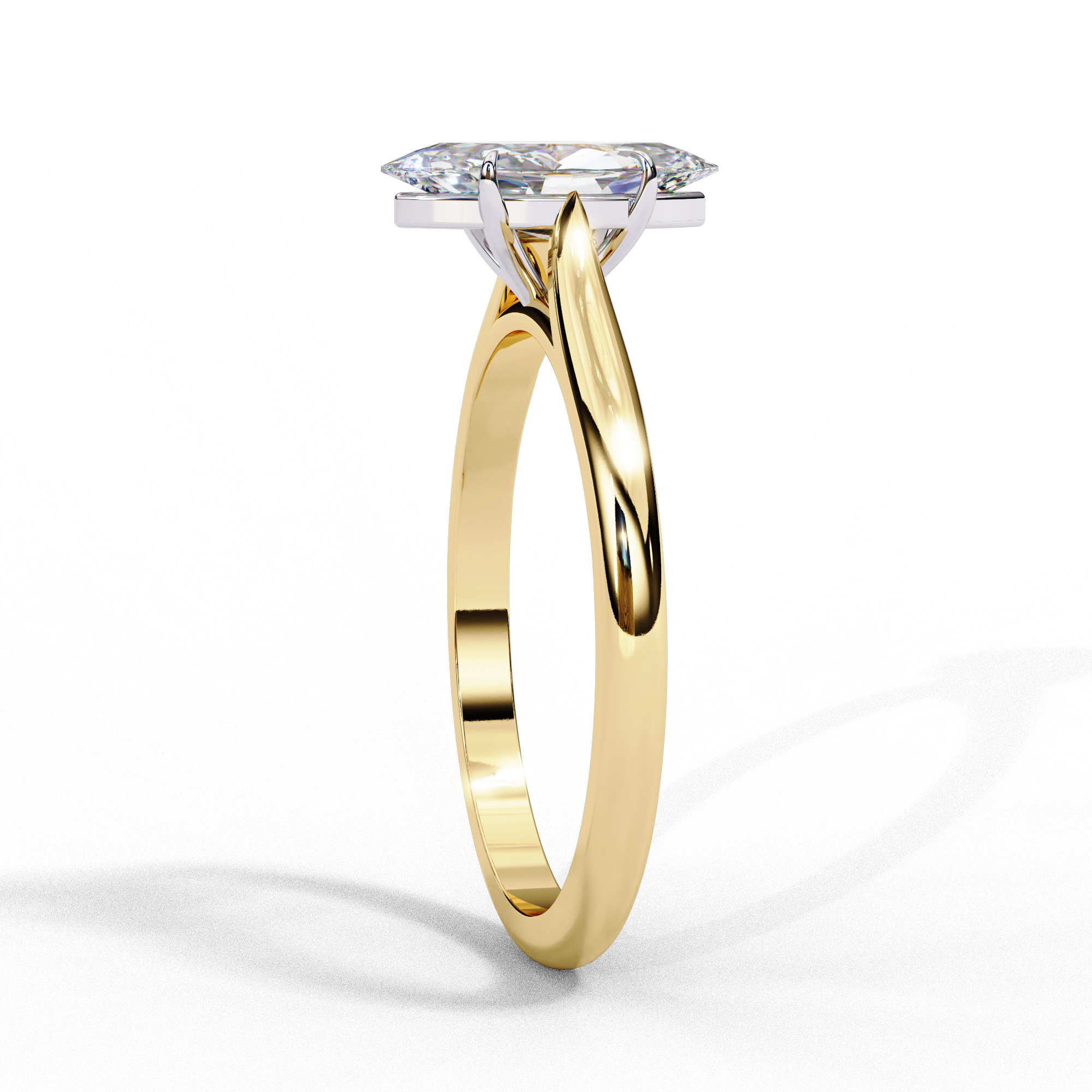 Mono Diamond Solitaire Ring 360 animation renders 3dm stl 3D print model_12