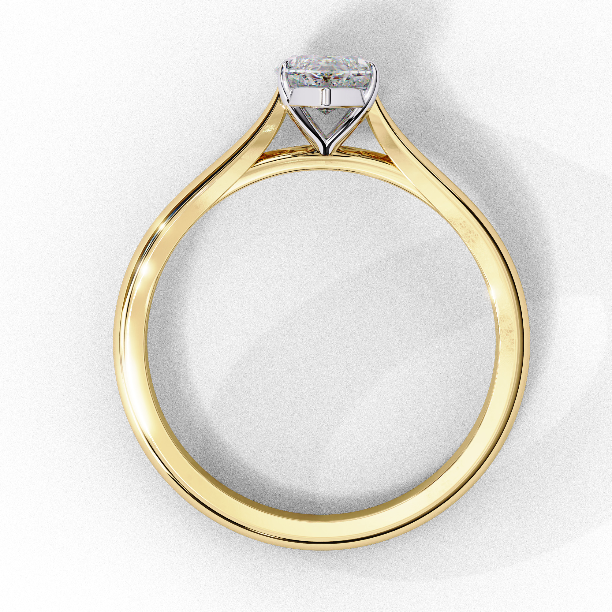 Mono Diamond Solitaire Ring 360 animation renders 3dm stl 3D print model_5