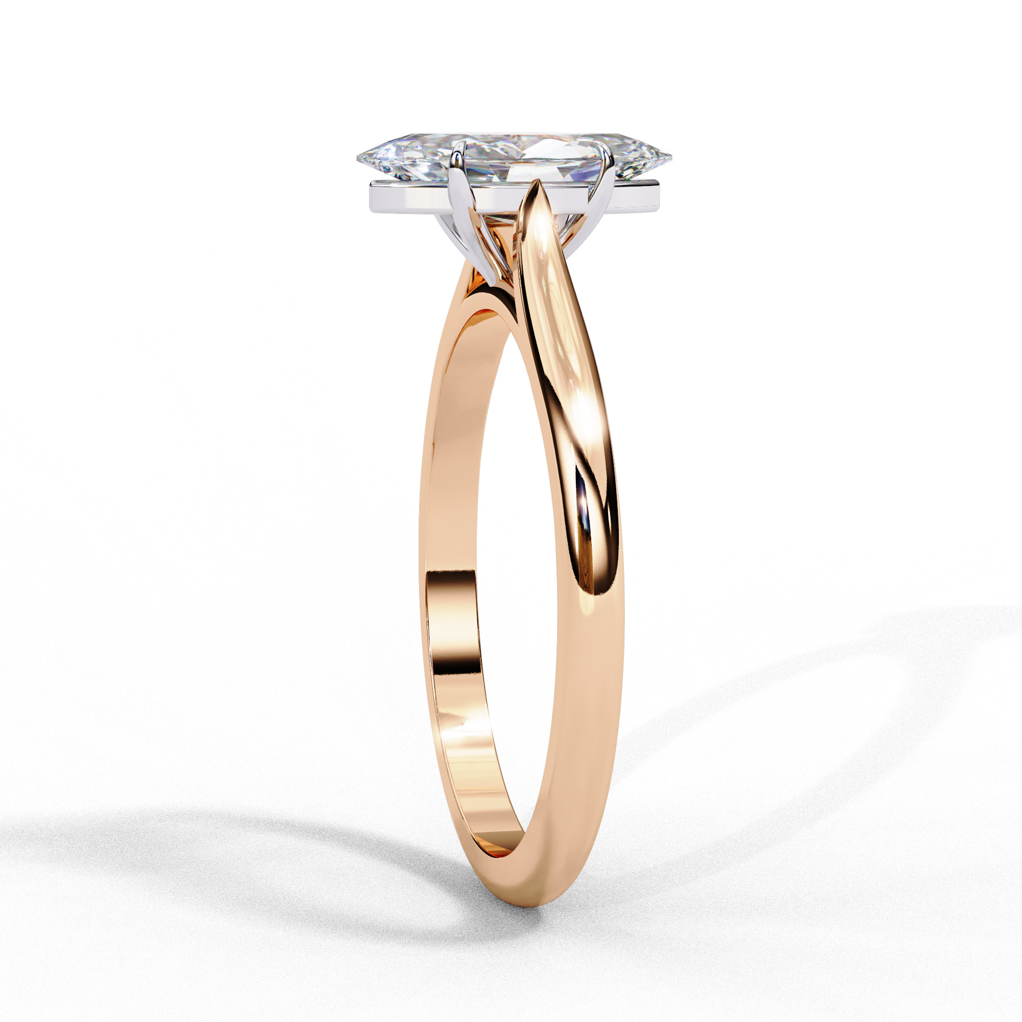 Mono Diamond Solitaire Ring 360 animation renders 3dm stl 3D print model_13