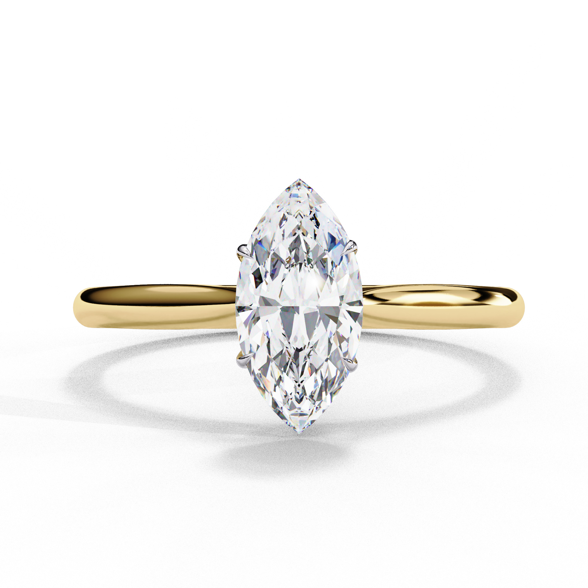 Mono Diamond Solitaire Ring 360 animation renders 3dm stl 3D print model_7