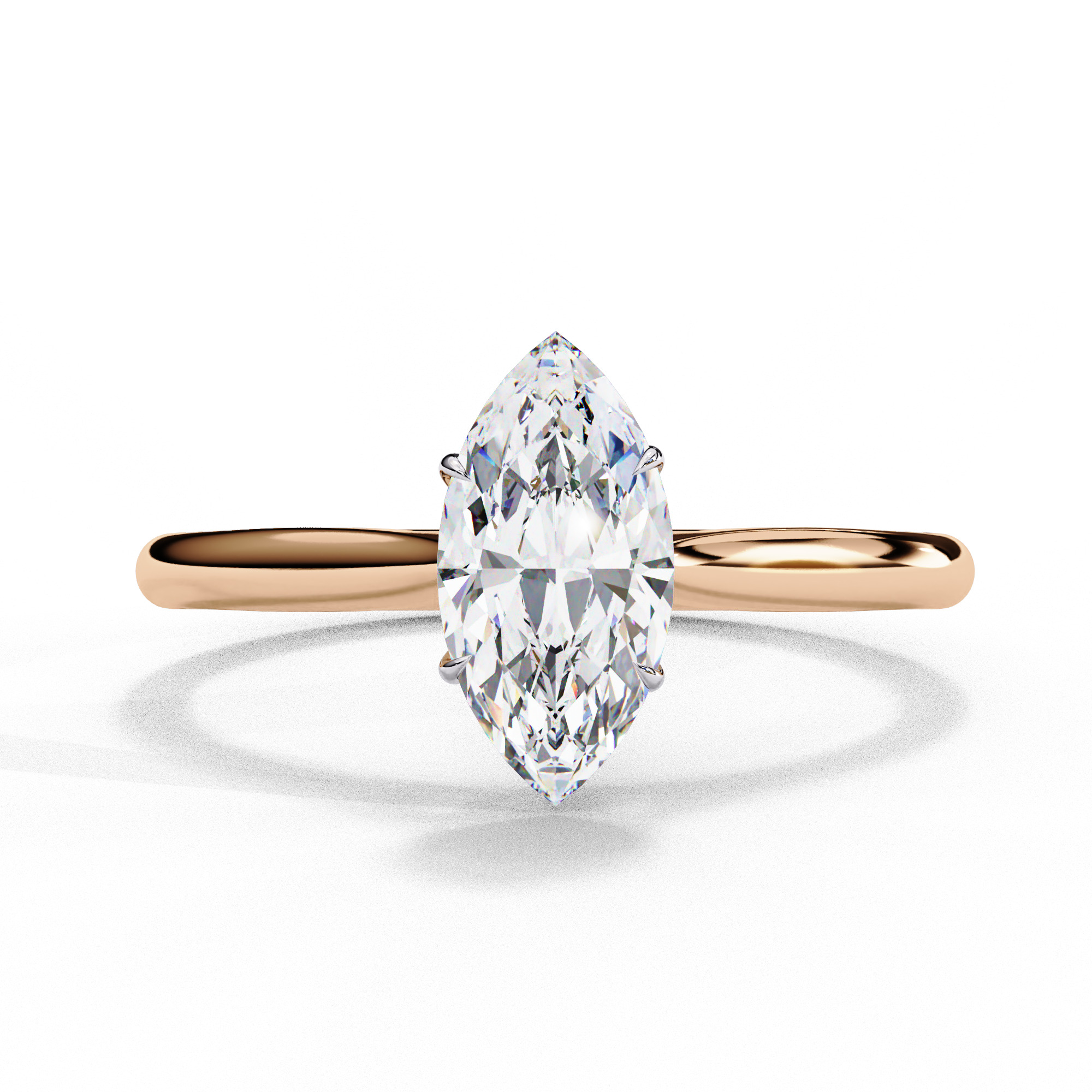 Mono Diamond Solitaire Ring 360 animation renders 3dm stl 3D print model_1