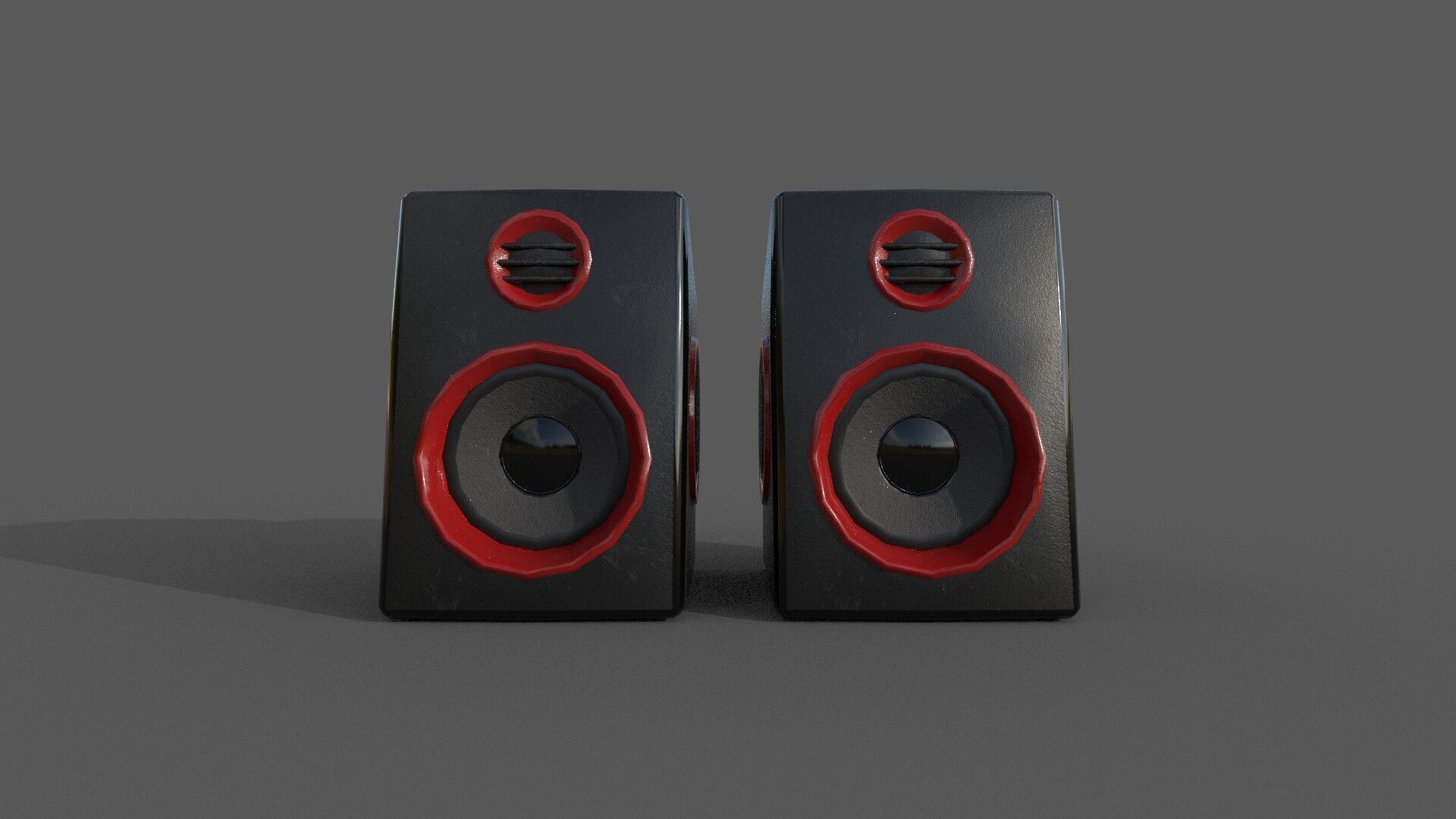 JALTECH USB Super Bass Speakers 3D model Low Poly Low-poly 3D model_2