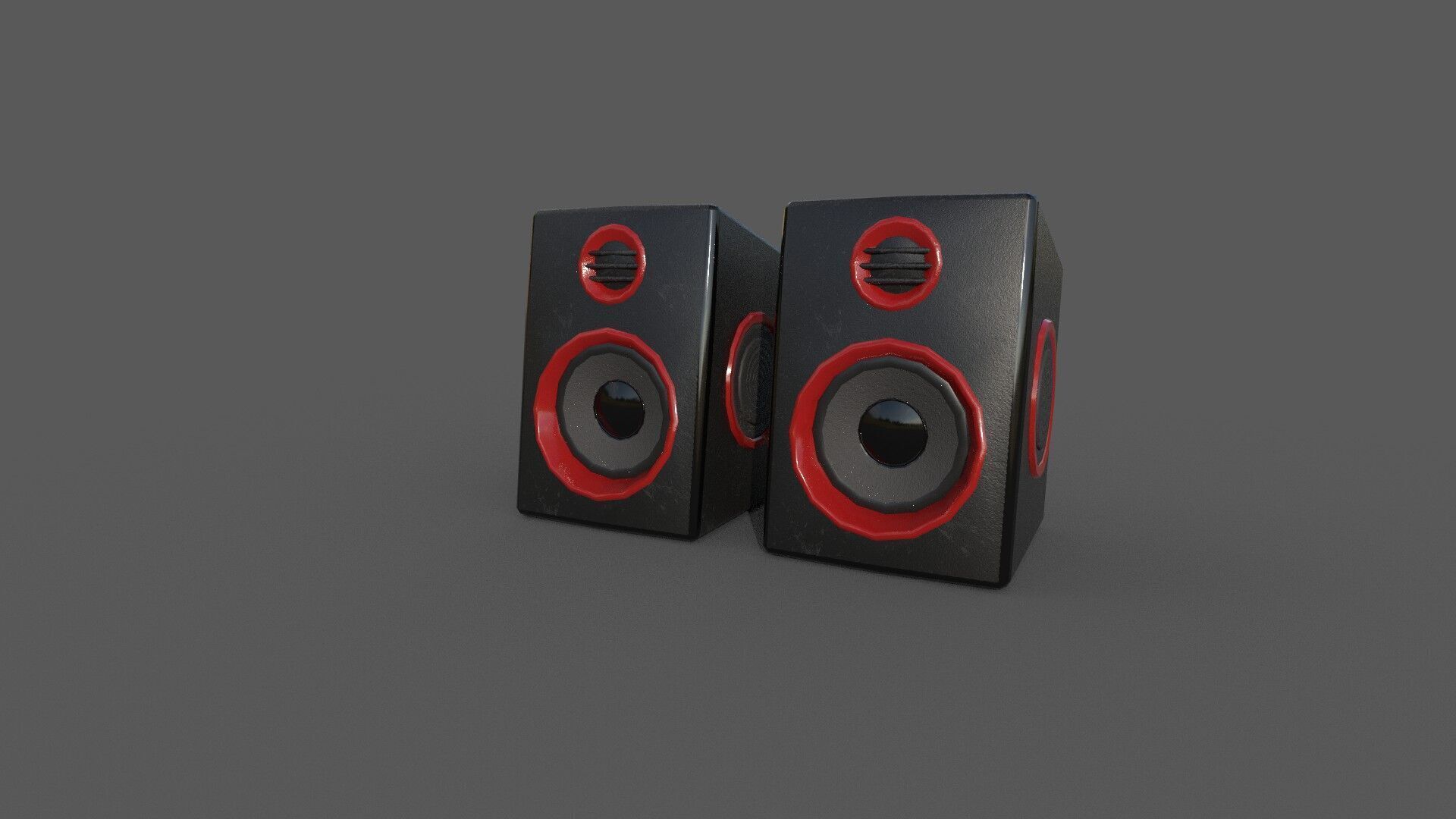 JALTECH USB Super Bass Speakers 3D model Low Poly Low-poly 3D model_7
