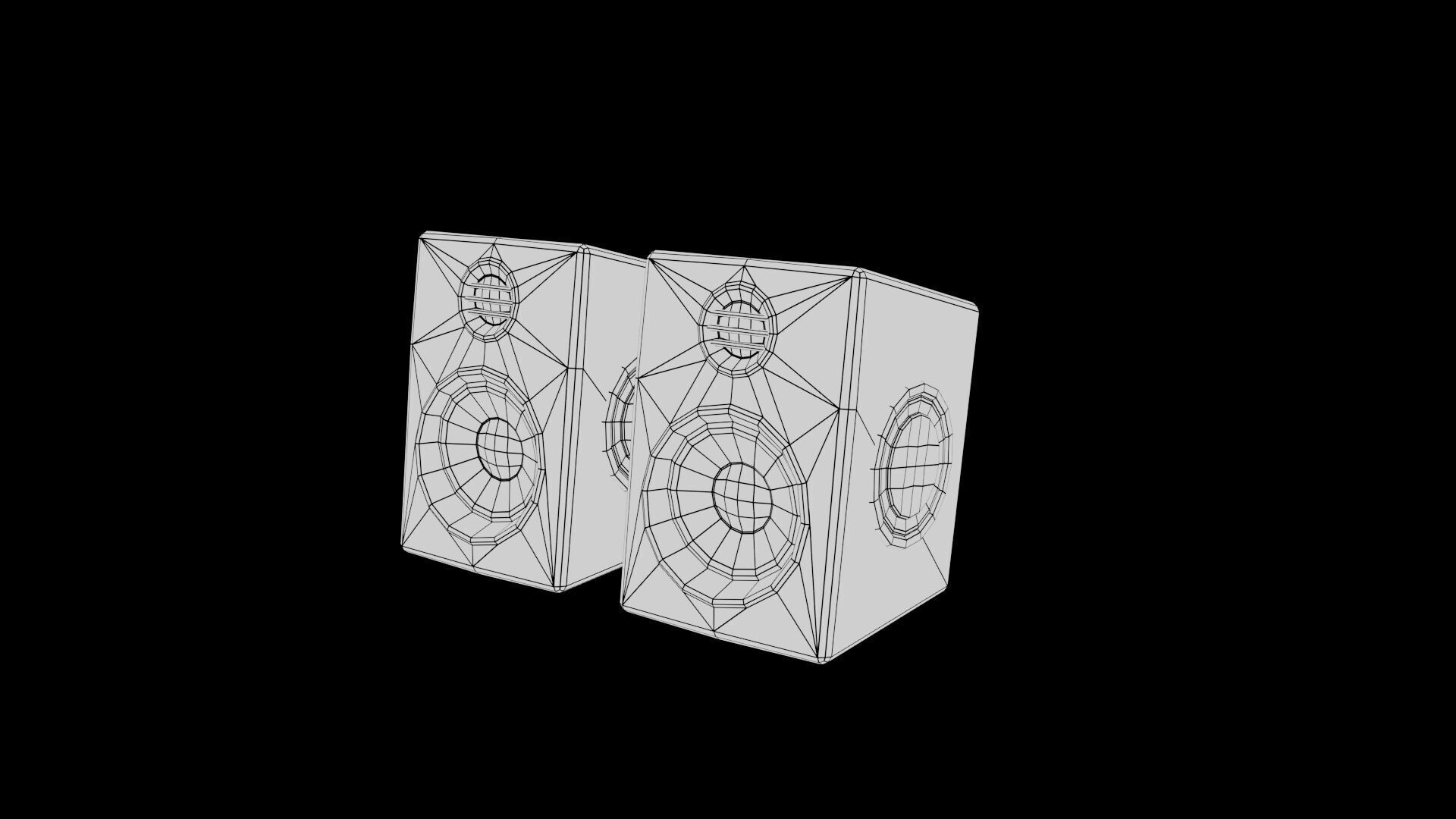 JALTECH USB Super Bass Speakers 3D model Low Poly Low-poly 3D model_8