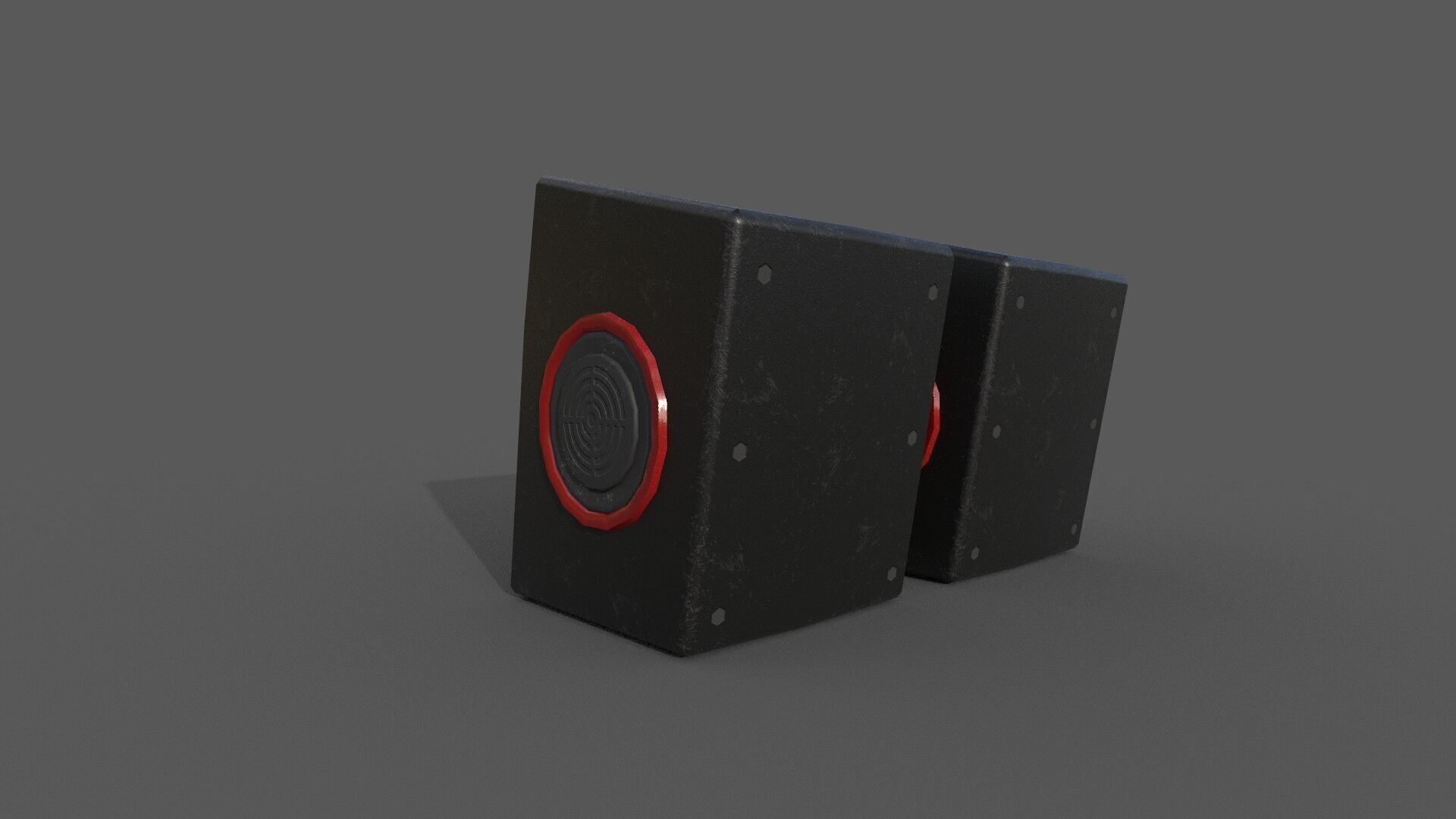 JALTECH USB Super Bass Speakers 3D model Low Poly Low-poly 3D model_3