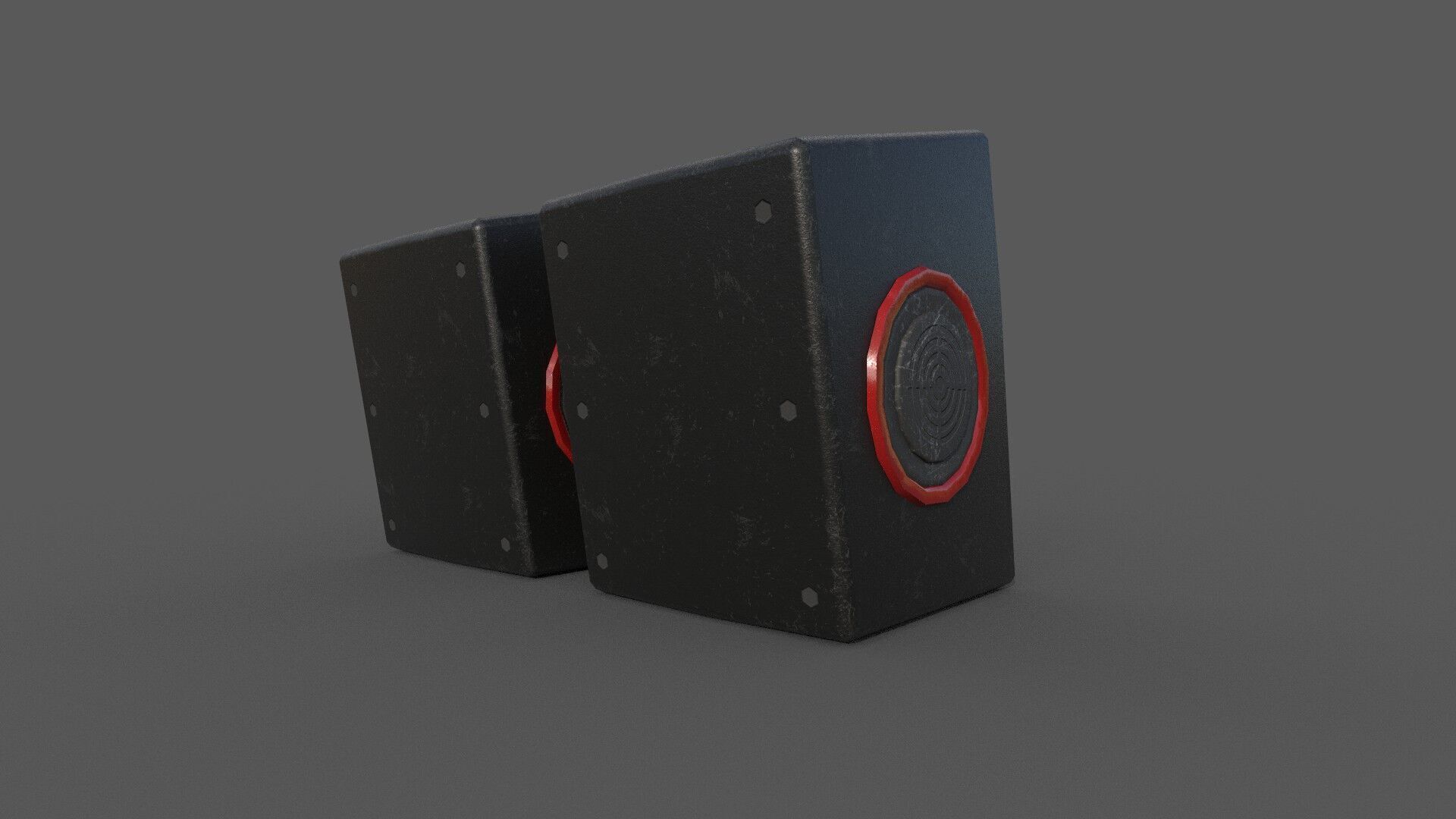 JALTECH USB Super Bass Speakers 3D model Low Poly Low-poly 3D model_4