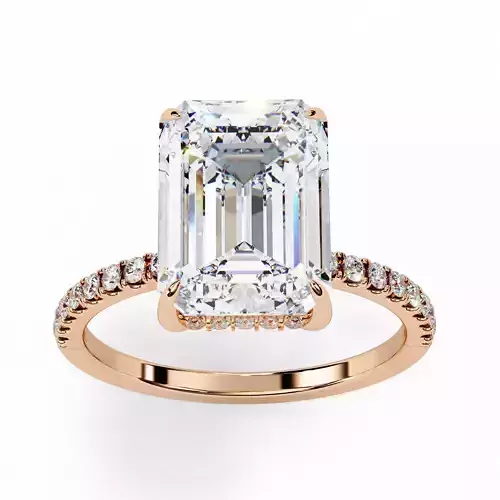 Solitaire Diamond Ring 360 animation renders 3dm stl  3D print model