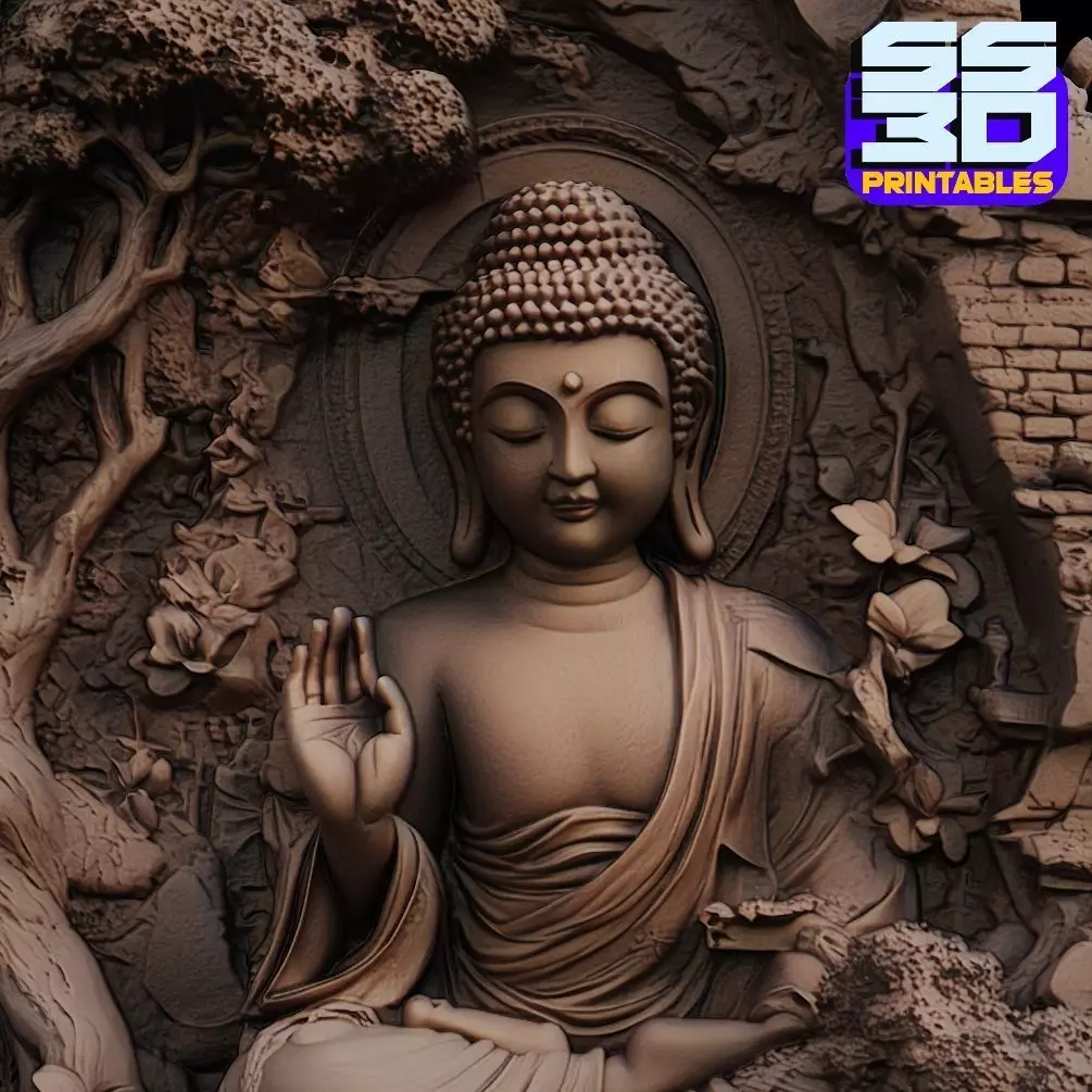 Buddha Serenity stl 3D print model_0