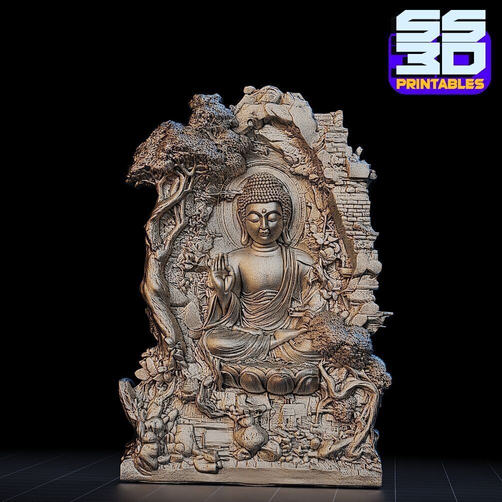Buddha Serenity stl 3D print model_5