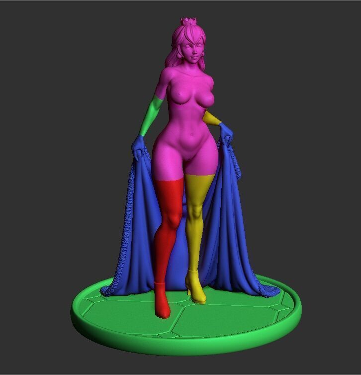 NSFW Princess Peach Futa and Non Futa 3D print model_8