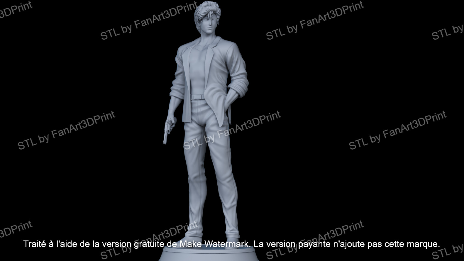 City Hunter Nicky Larson 3D print model_3