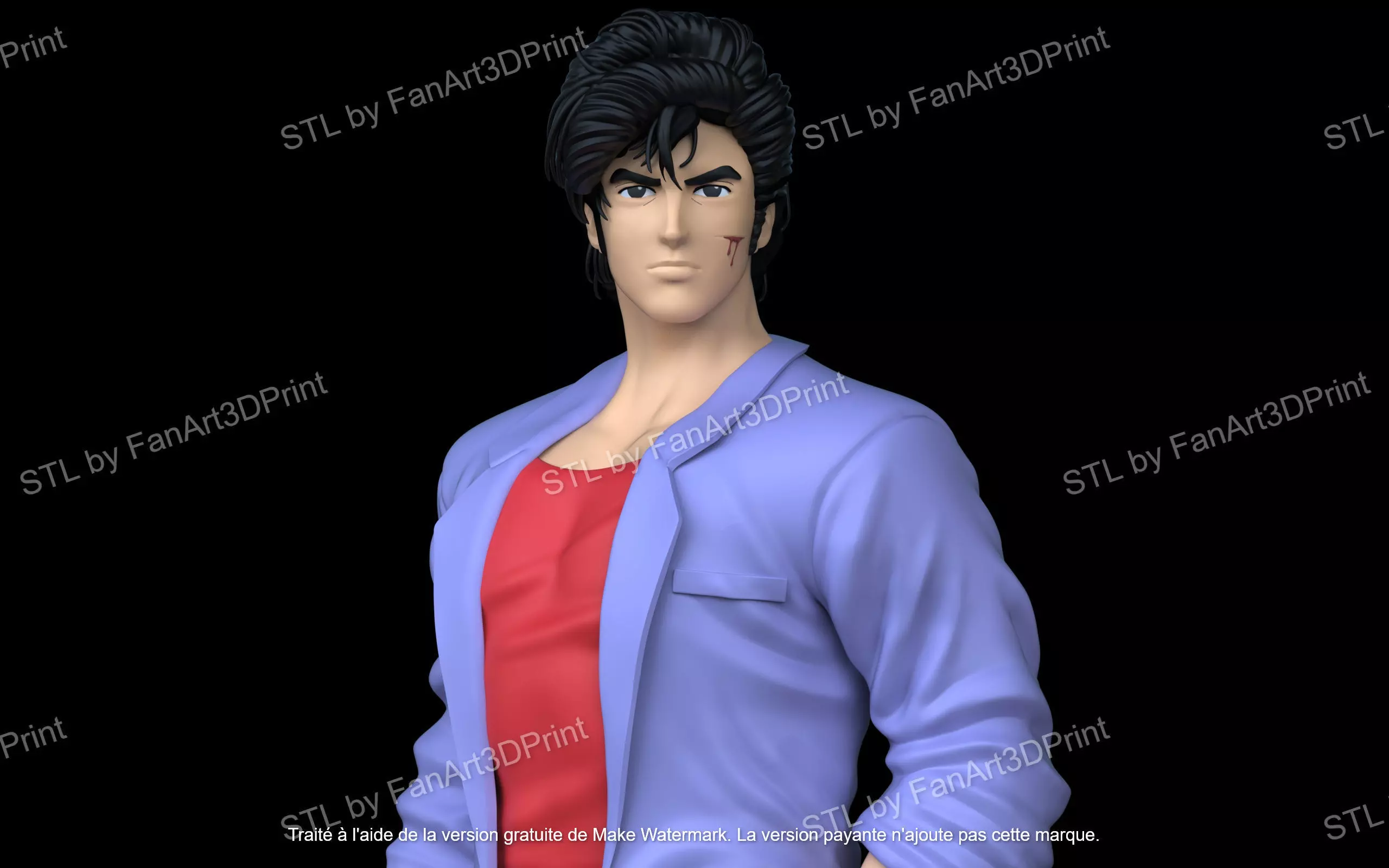 City Hunter Nicky Larson 3D print model_0