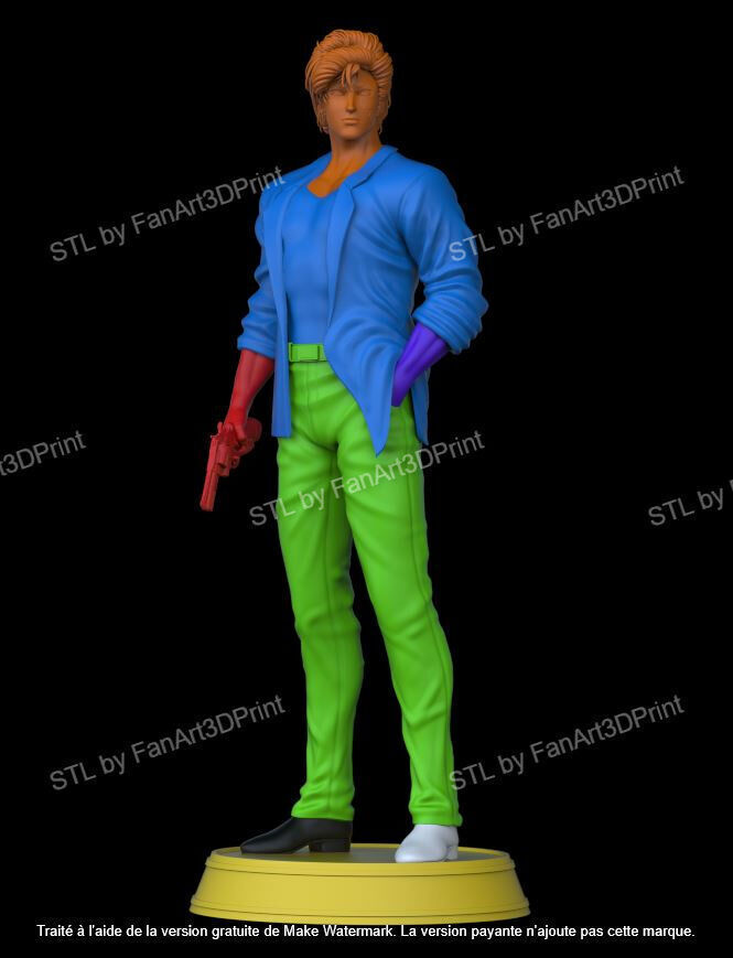 City Hunter Nicky Larson 3D print model_2