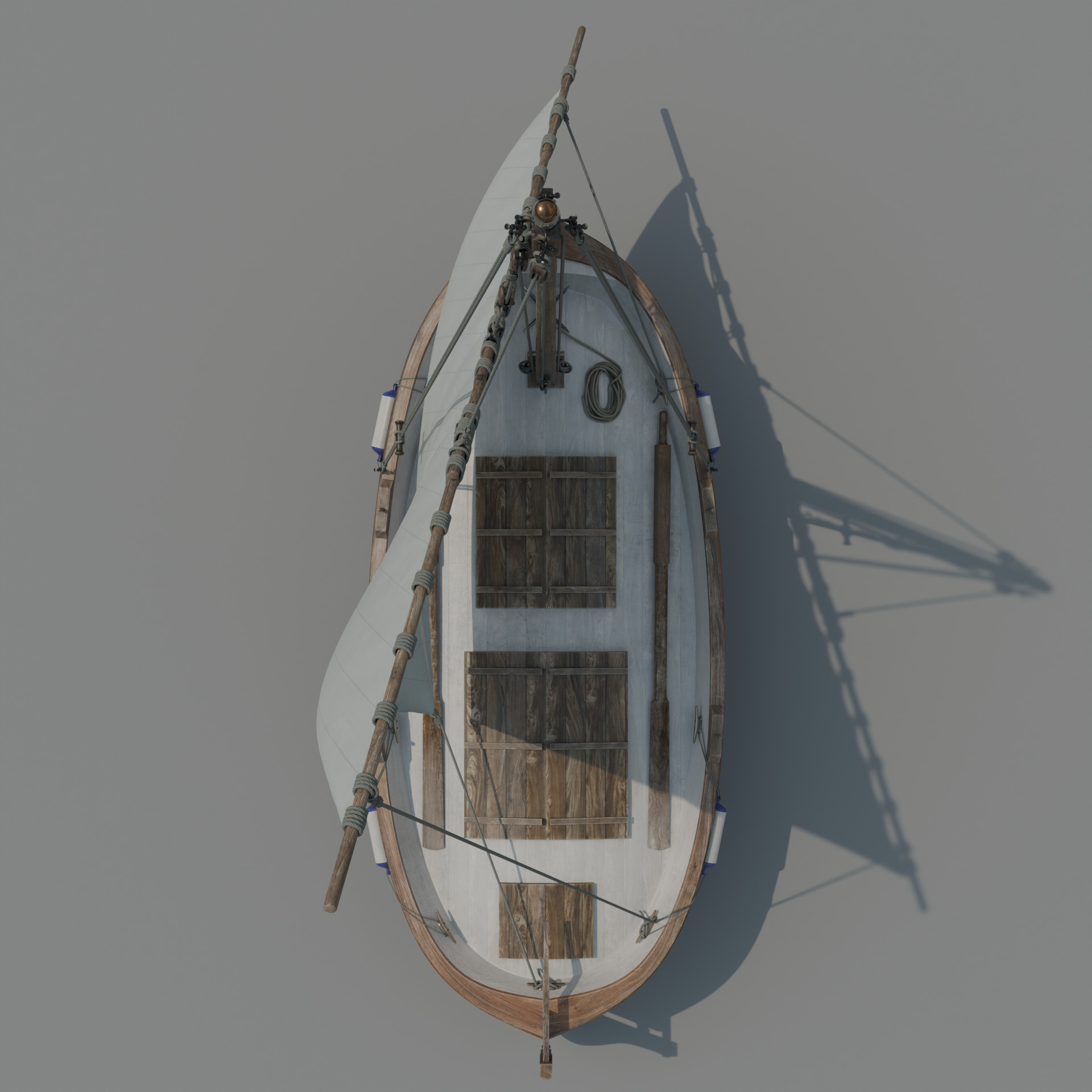 Llaut Spanish Boat 3D model_12