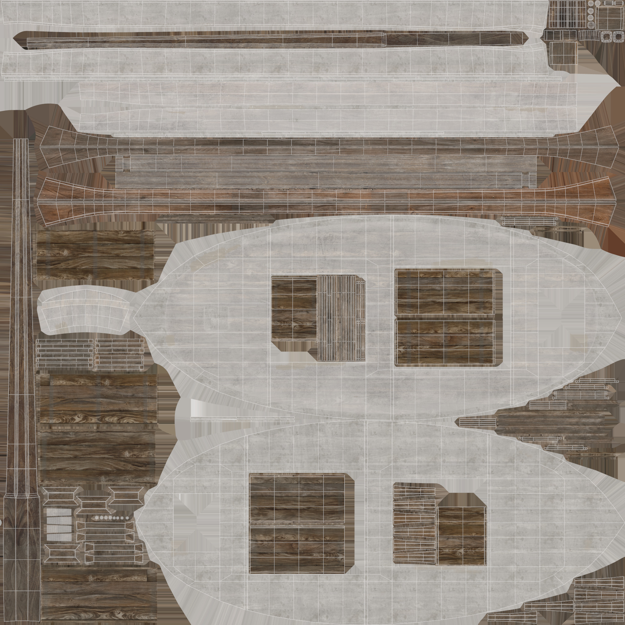 Llaut Spanish Boat 3D model_30