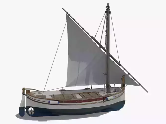 Llaut Spanish Boat 3D model
