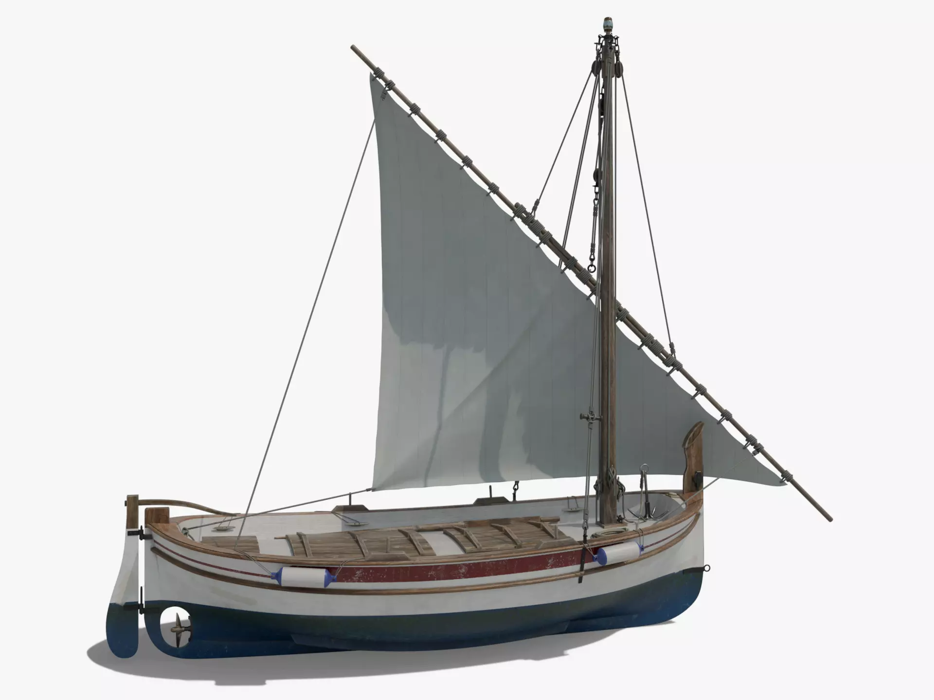 Llaut Spanish Boat 3D model_0