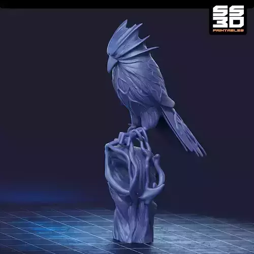 Medivhs Raven Staff  topper 3D print model