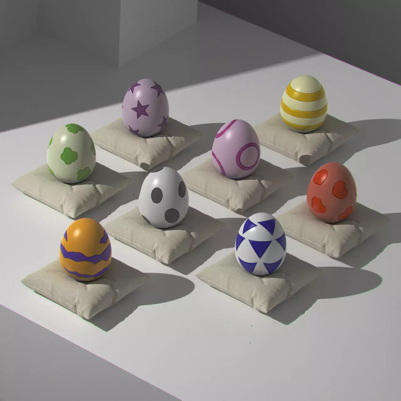  Digimon Digi-Eggs Pack 3D print model_0