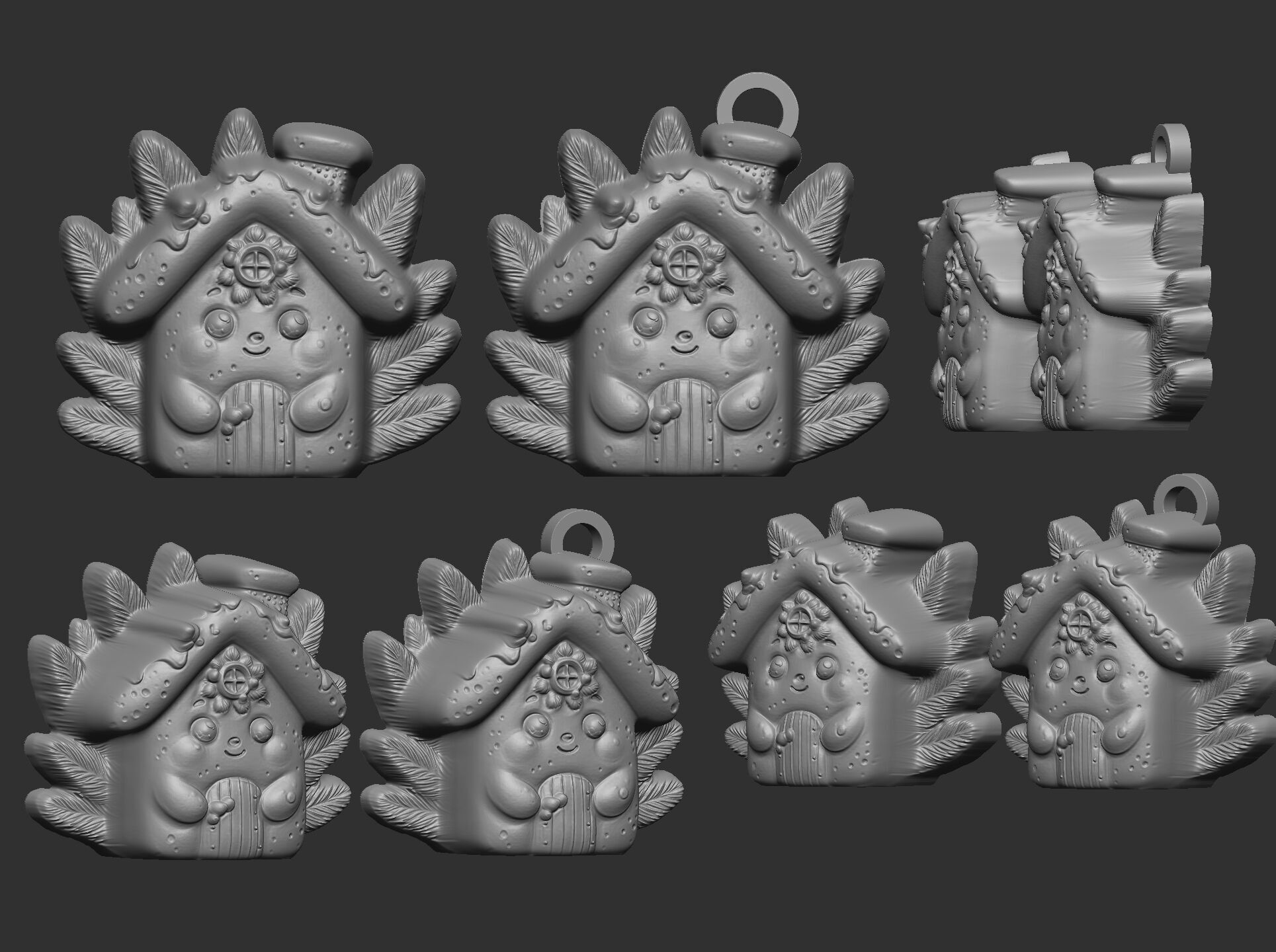 christmas homecookie decor  3D print model_5