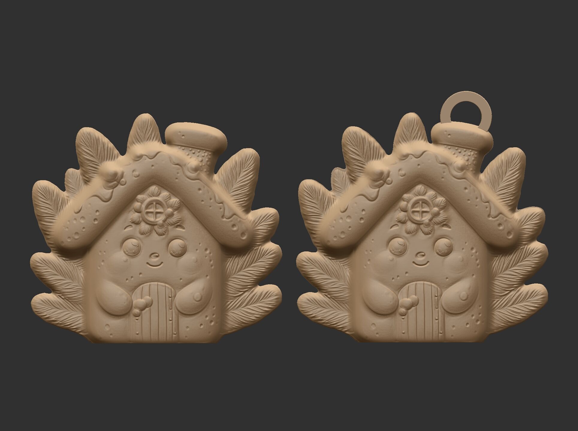 christmas homecookie decor  3D print model_3