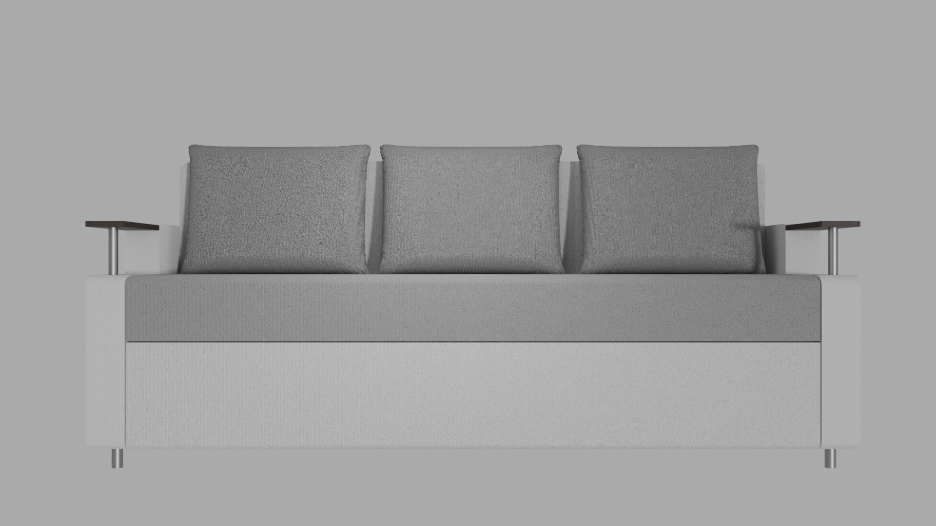Sofa Euro Millennium light gray 3D model_3