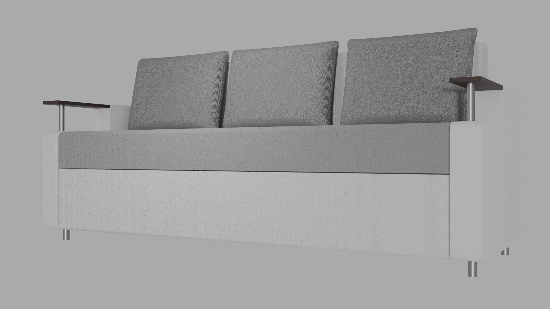 Sofa Euro Millennium light gray 3D model_10