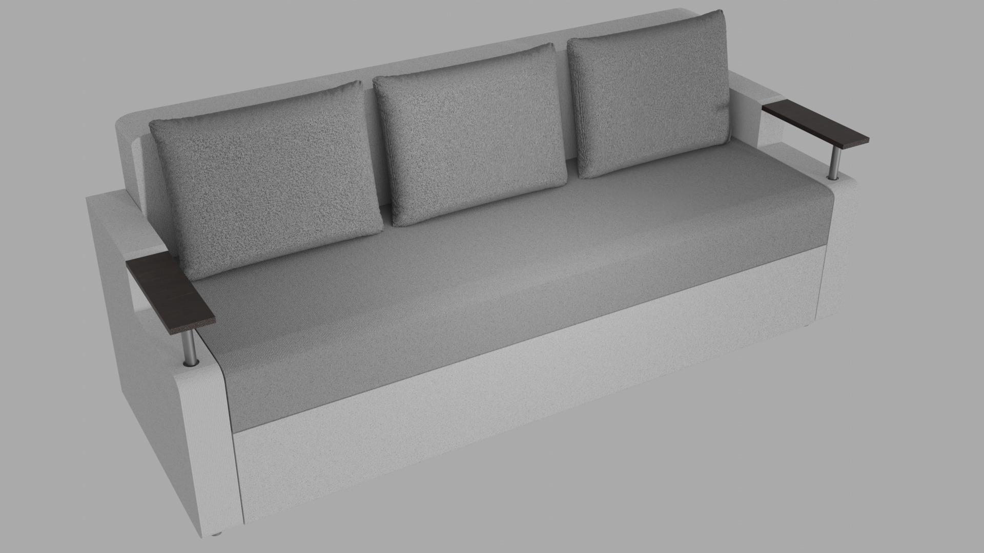 Sofa Euro Millennium light gray 3D model_8