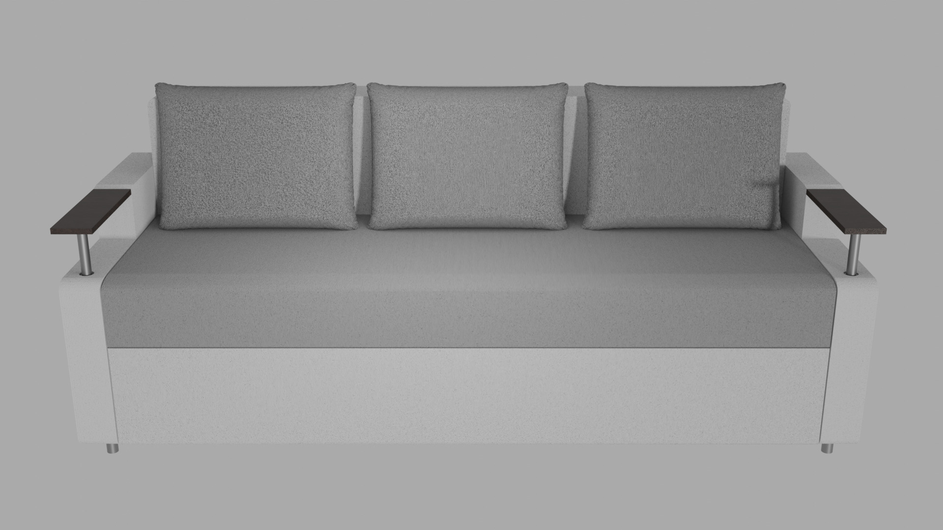 Sofa Euro Millennium light gray 3D model_4