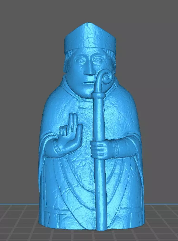 Lewis Chess Piece - Bishop 3D print model_0