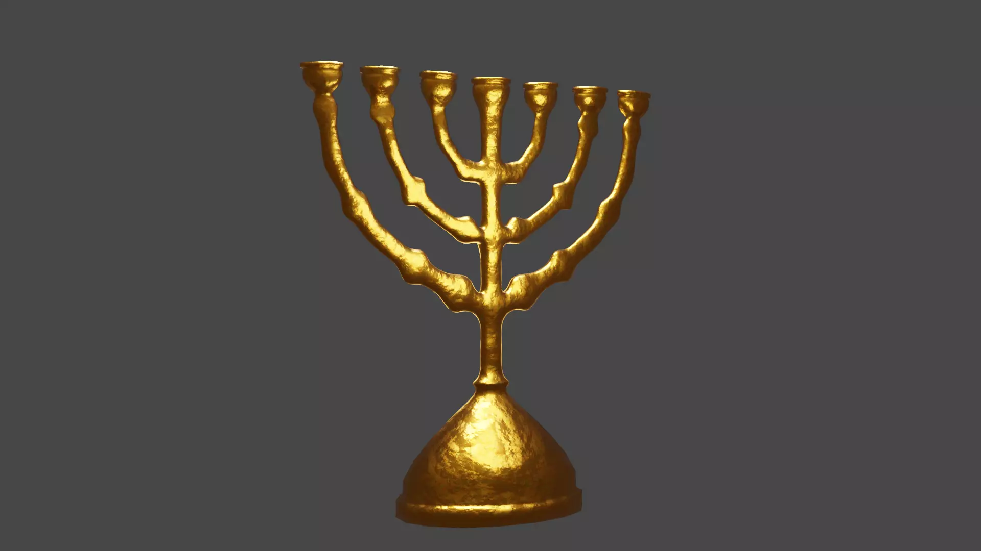 Seven Golden Lampstand 3D model