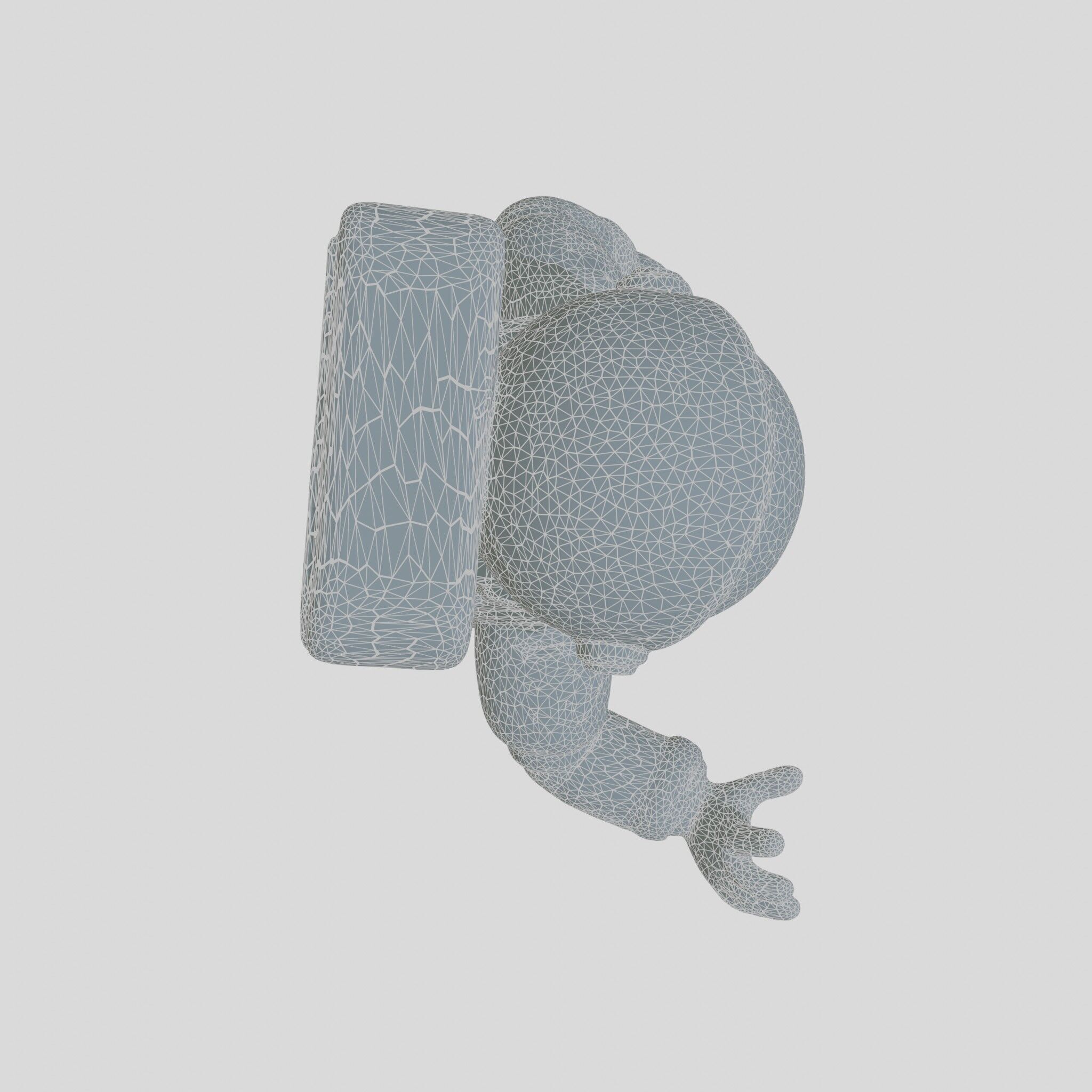 Astronaut Character Cartoon Style 3D Model Low-poly 3D model_20