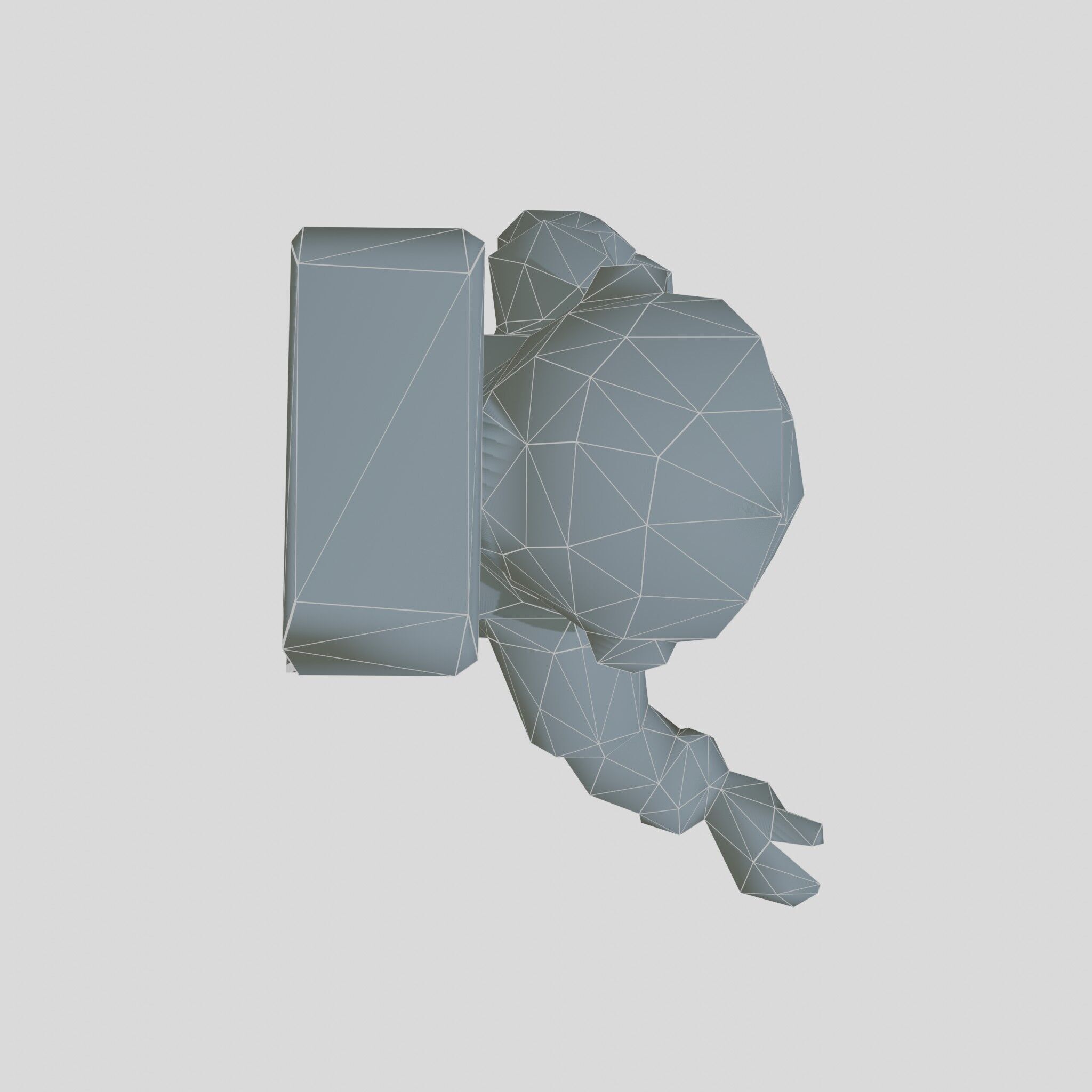 Astronaut Character Cartoon Style 3D Model Low-poly 3D model_25