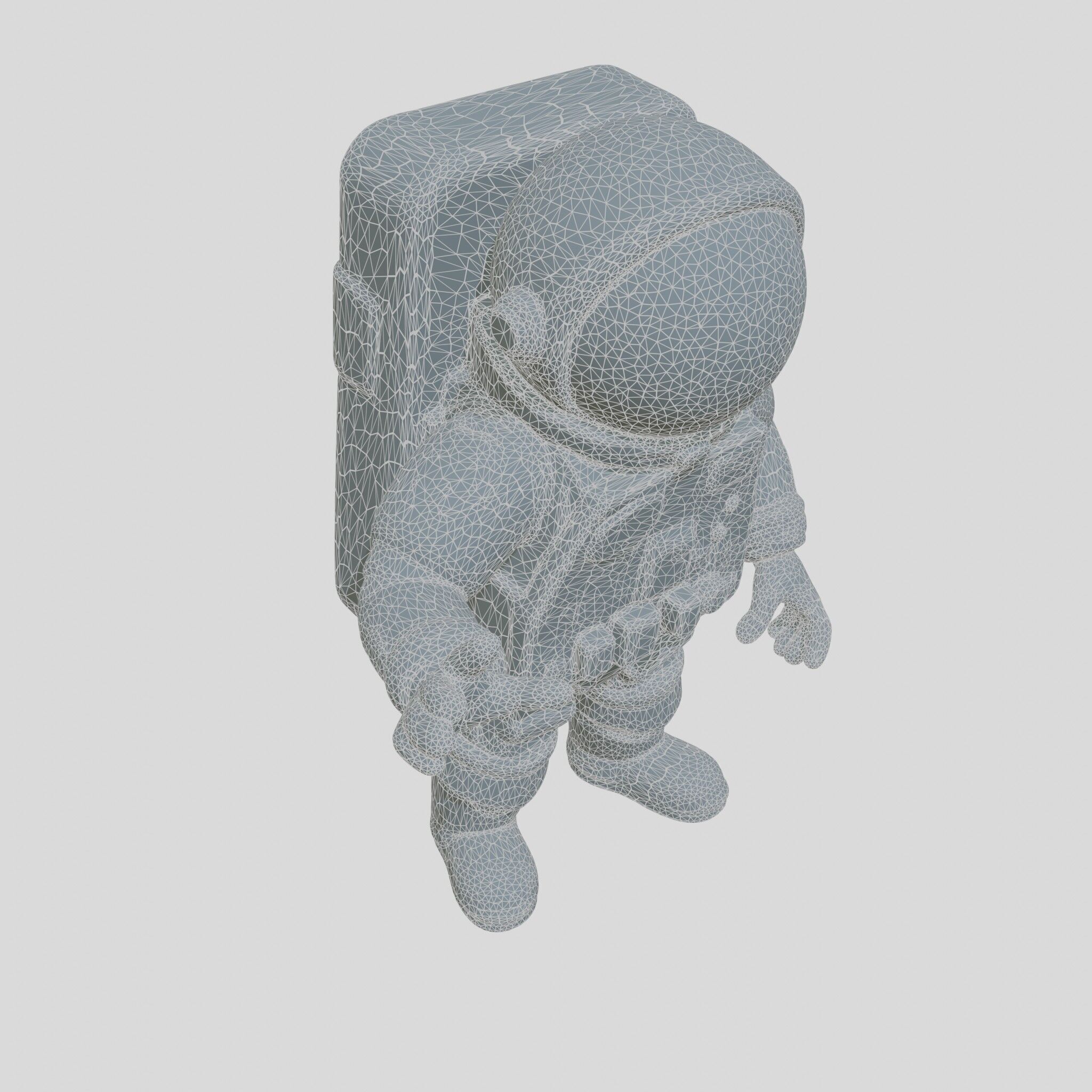 Astronaut Character Cartoon Style 3D Model Low-poly 3D model_23