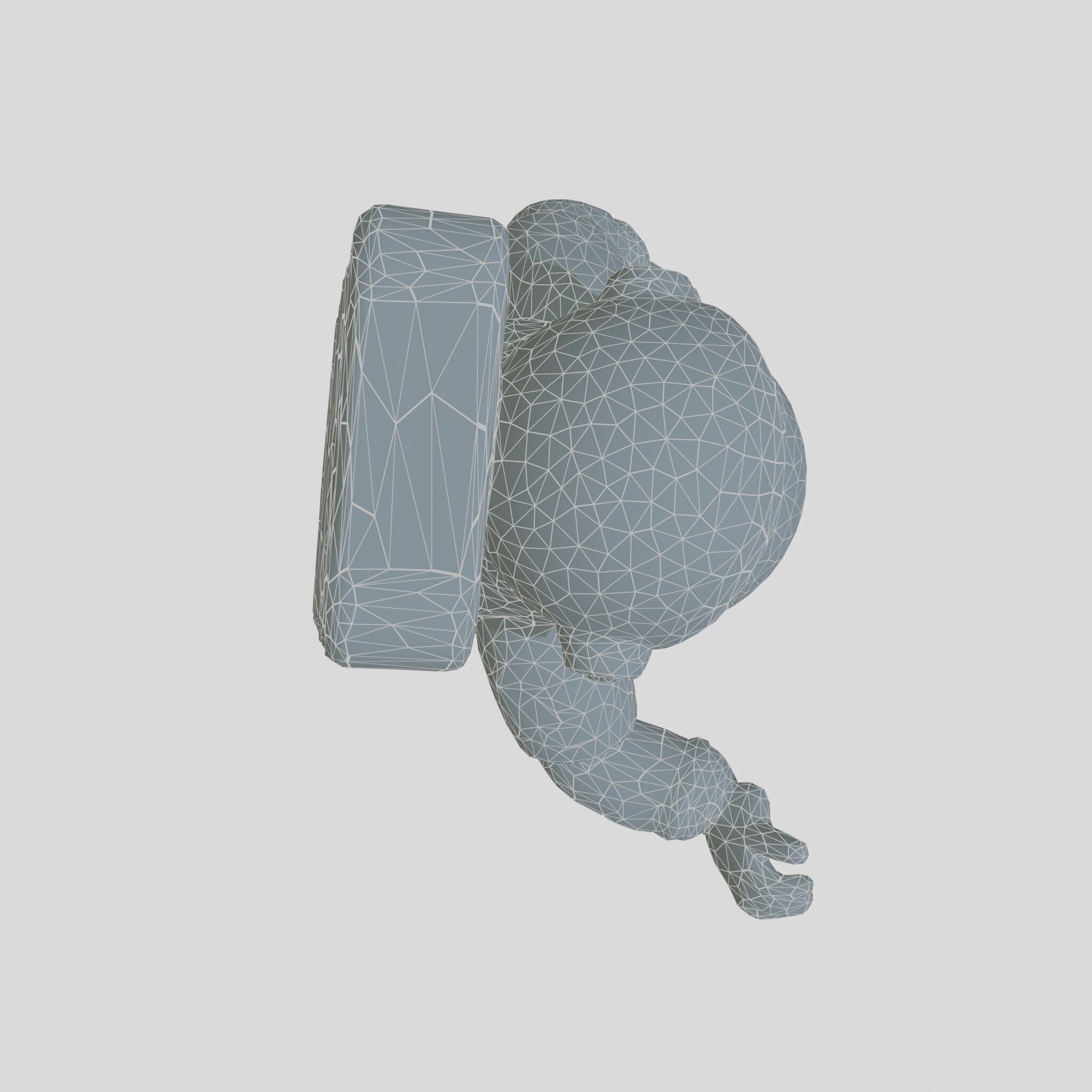 Astronaut Character Cartoon Style 3D Model Low-poly 3D model_24