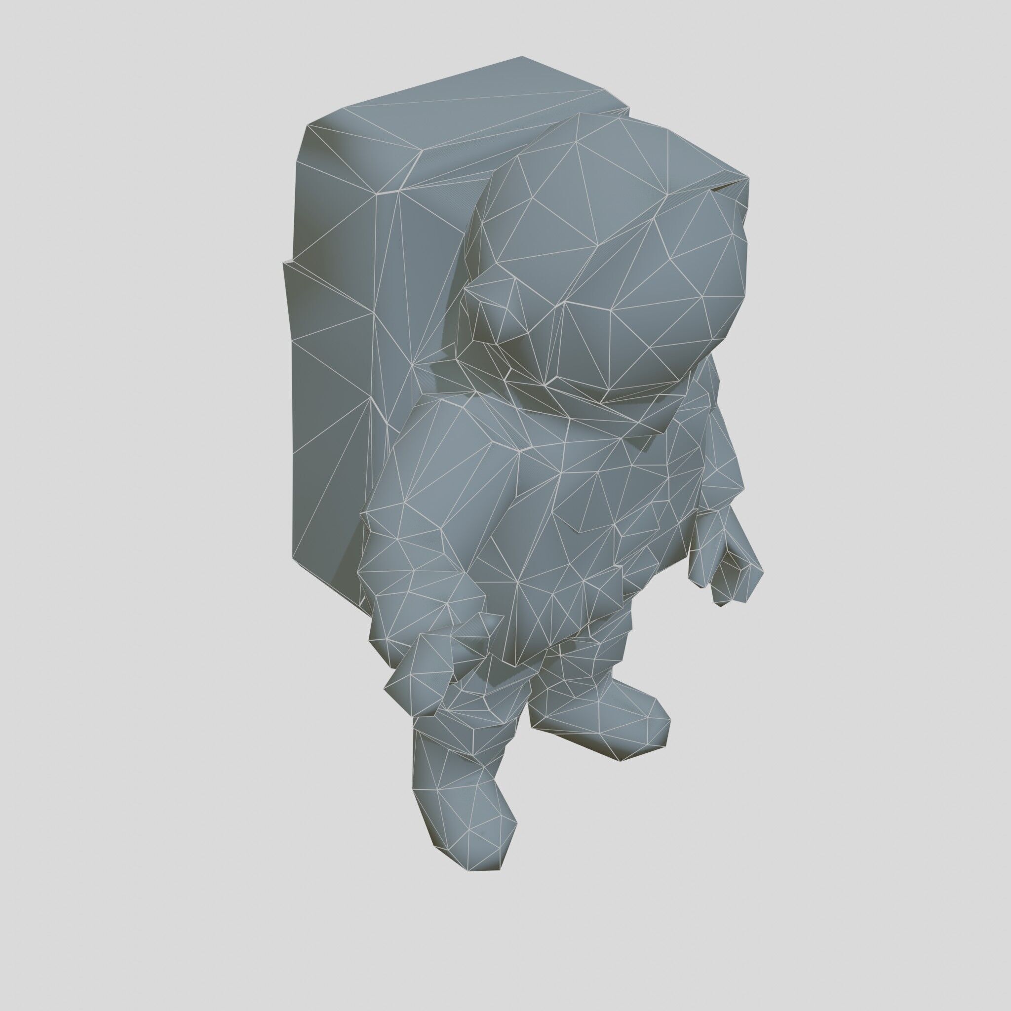 Astronaut Character Cartoon Style 3D Model Low-poly 3D model_13