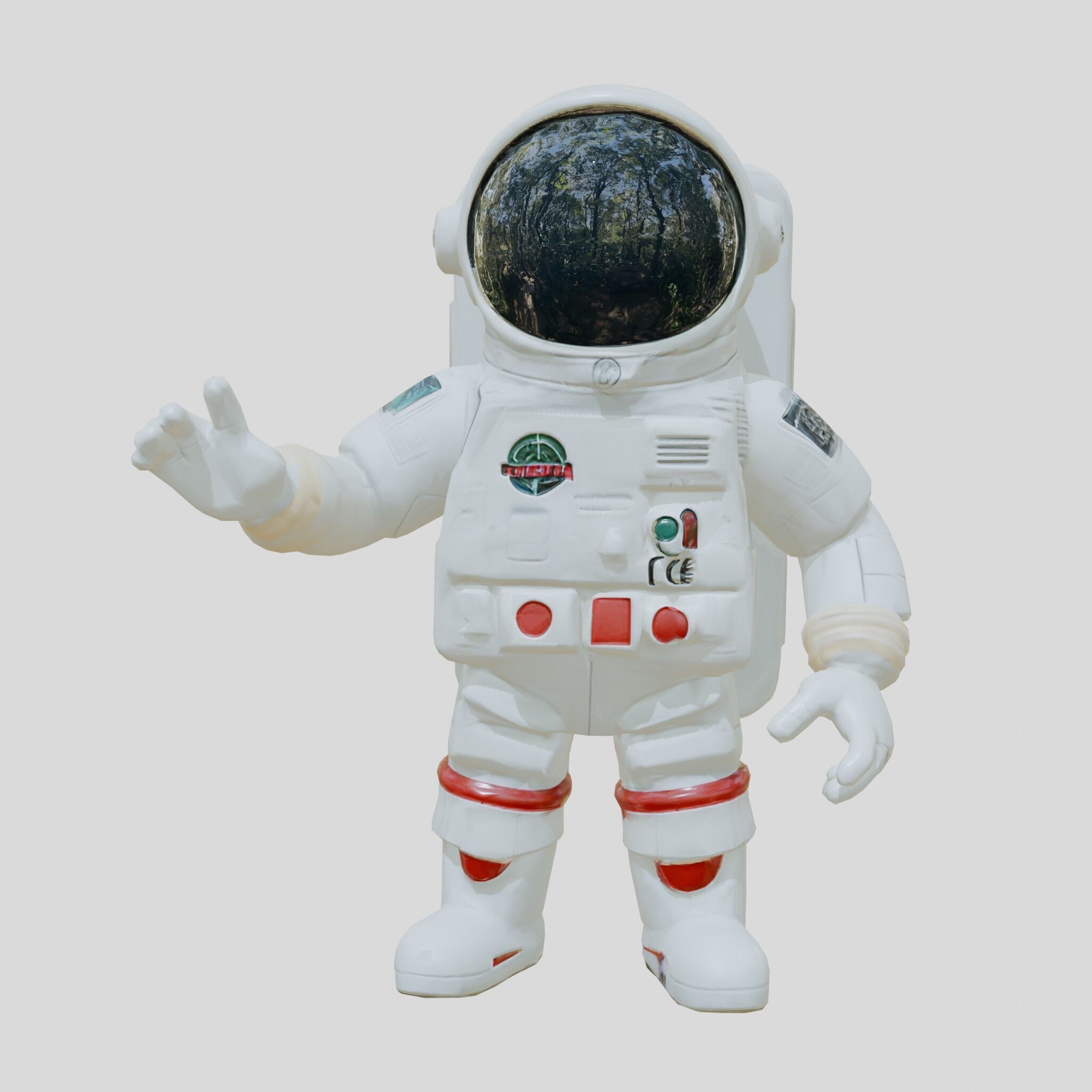 Astronaut Character Cartoon Style 3D Model Low-poly 3D model_15