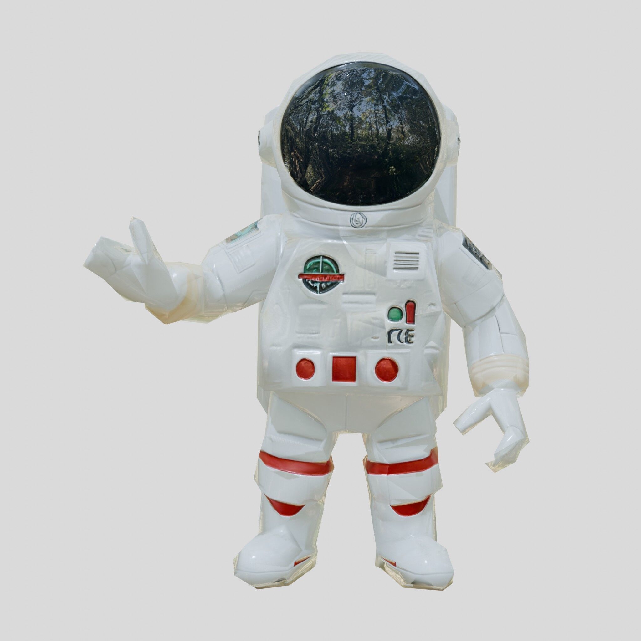 Astronaut Character Cartoon Style 3D Model Low-poly 3D model_16