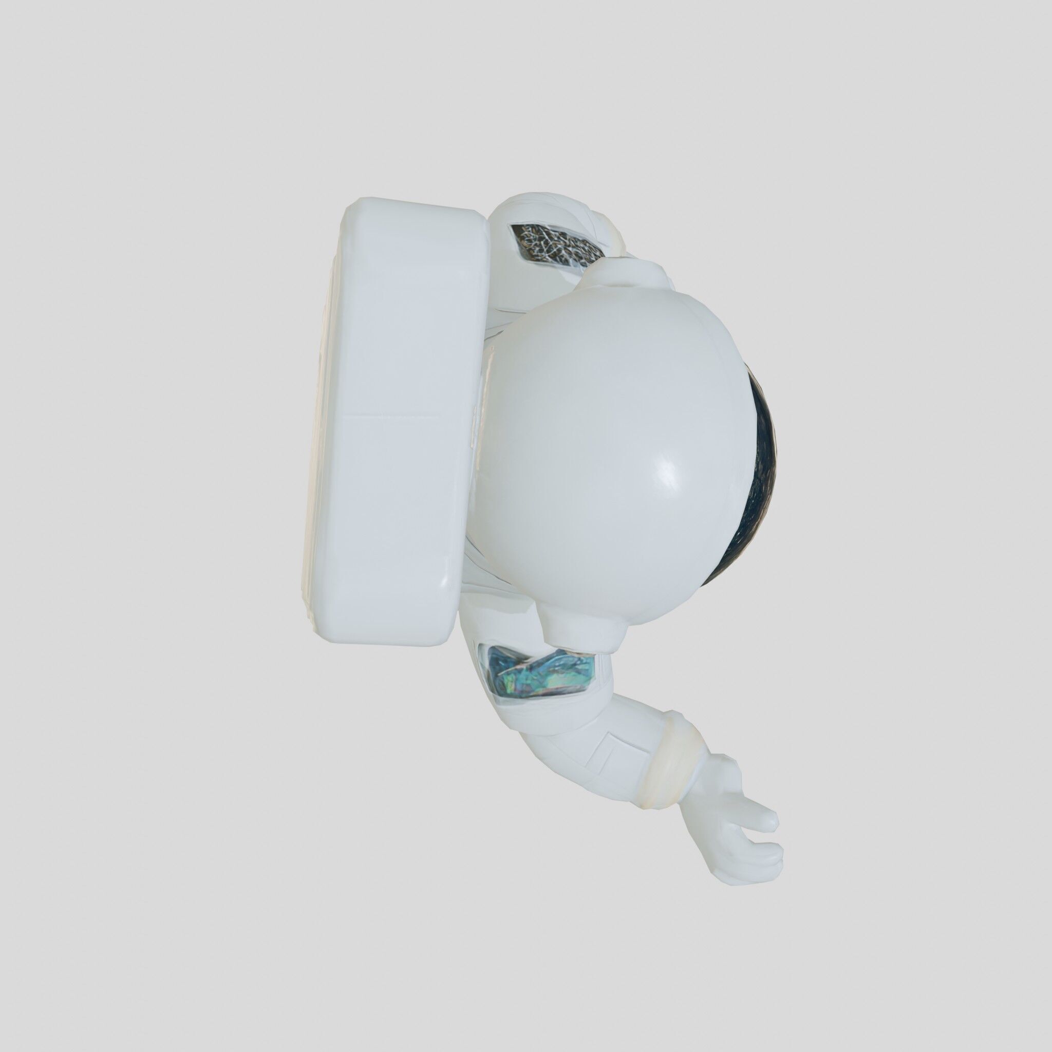 Astronaut Character Cartoon Style 3D Model Low-poly 3D model_21