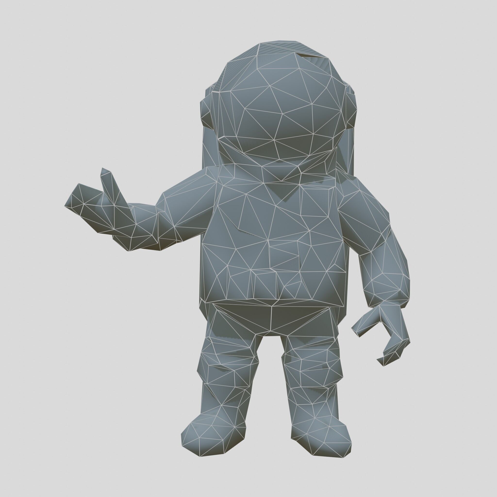 Astronaut Character Cartoon Style 3D Model Low-poly 3D model_19